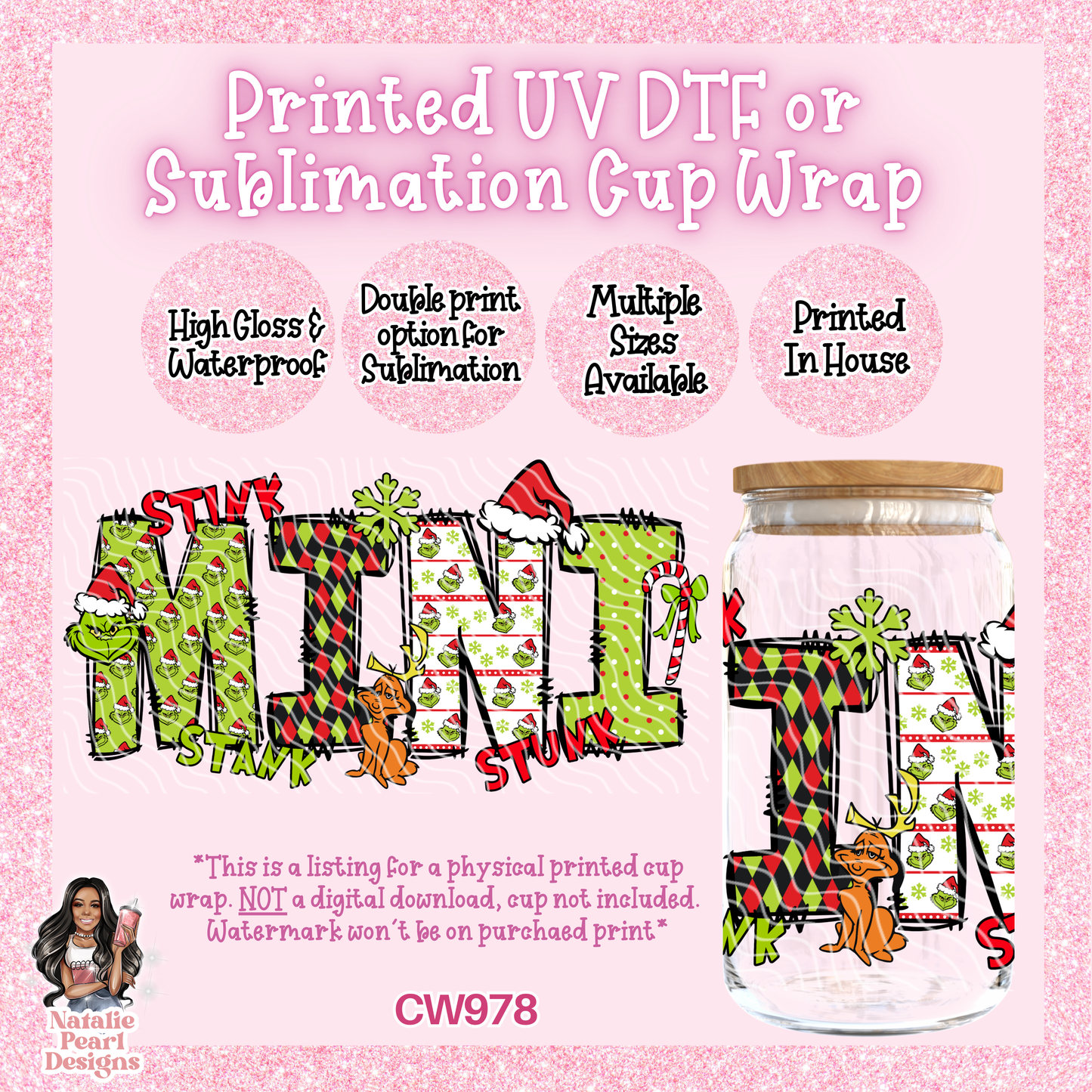 CW978 UV DTF/SUB Cup Wrap