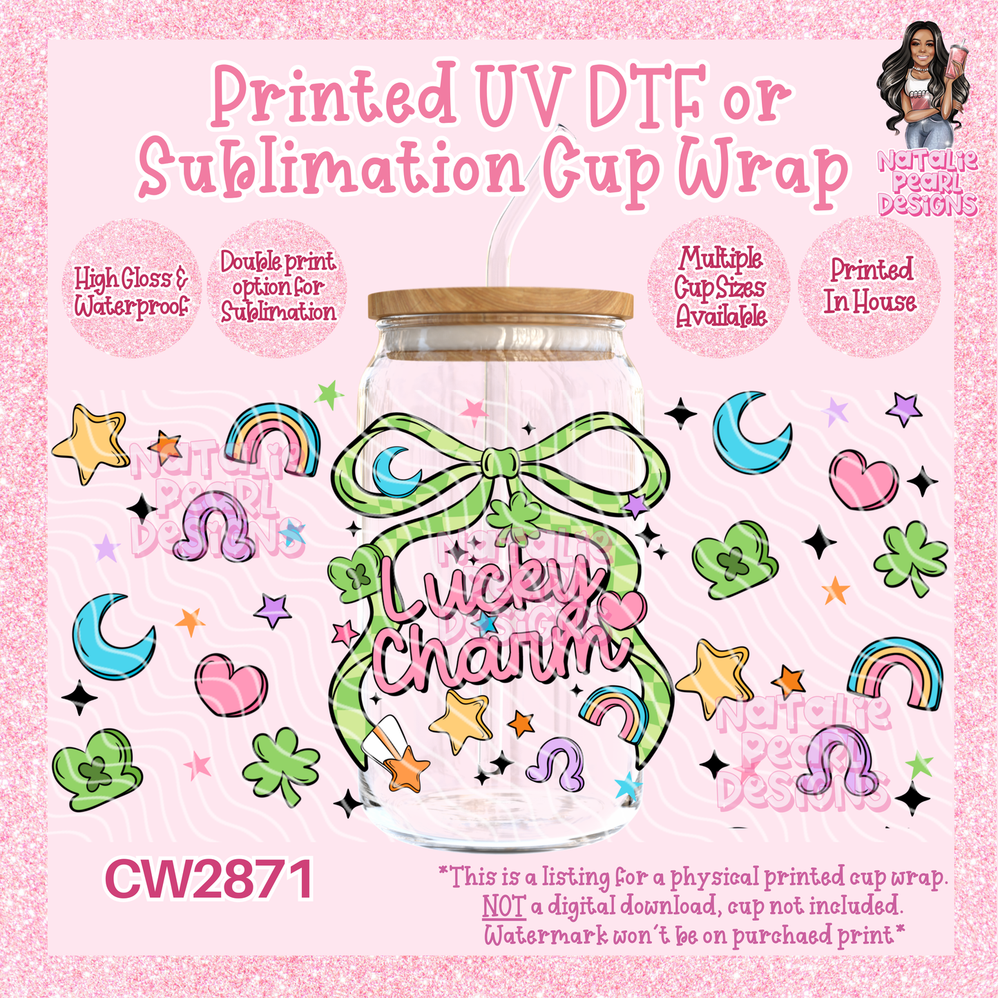 CW2871 UV DTF/SUB Cup Wraps