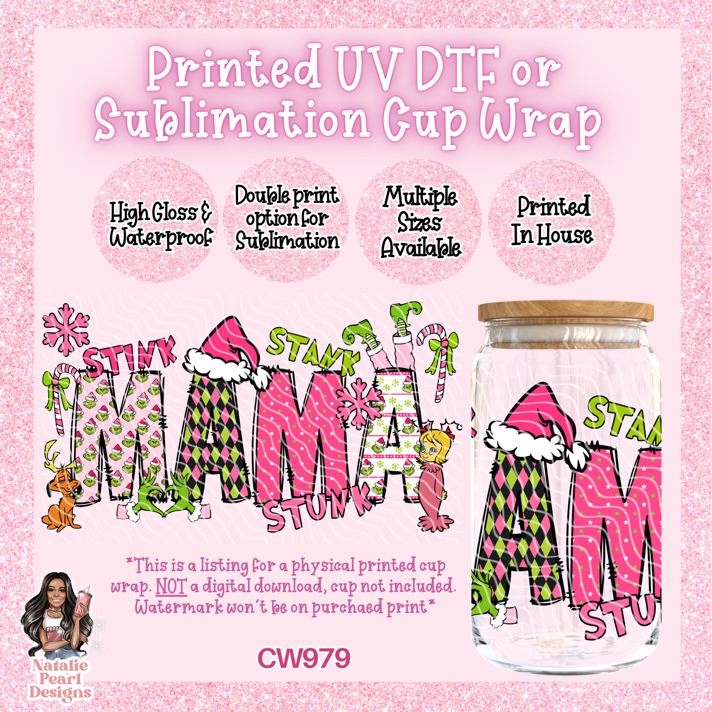 CW979 UV DTF/SUB Cup Wrap