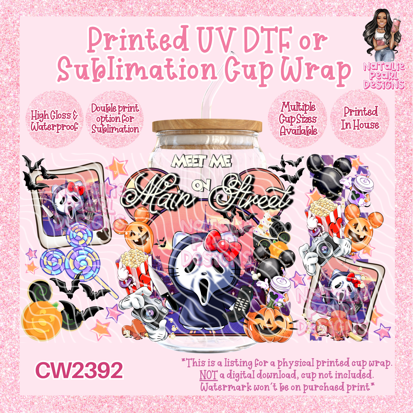 CW2392 UV DTF/SUB Cup Wraps
