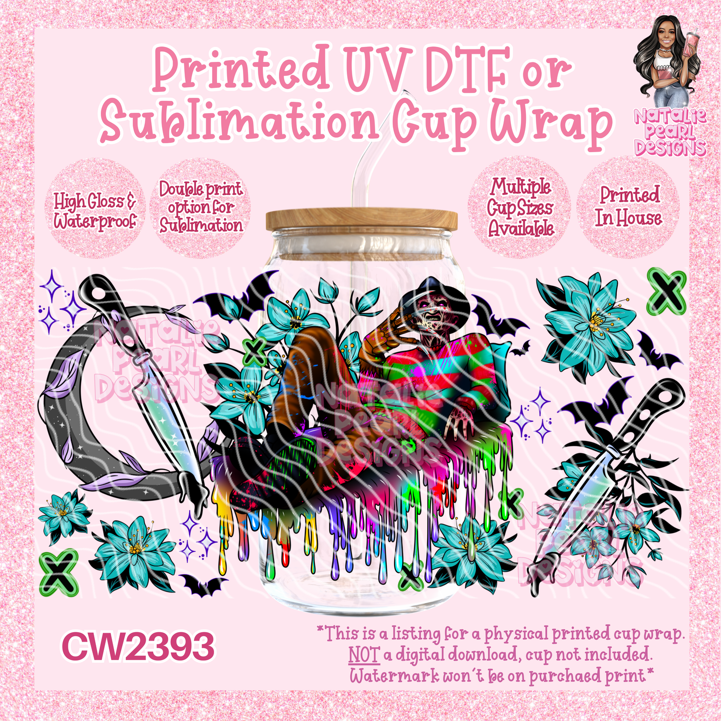 CW2393 UV DTF/SUB Cup Wraps