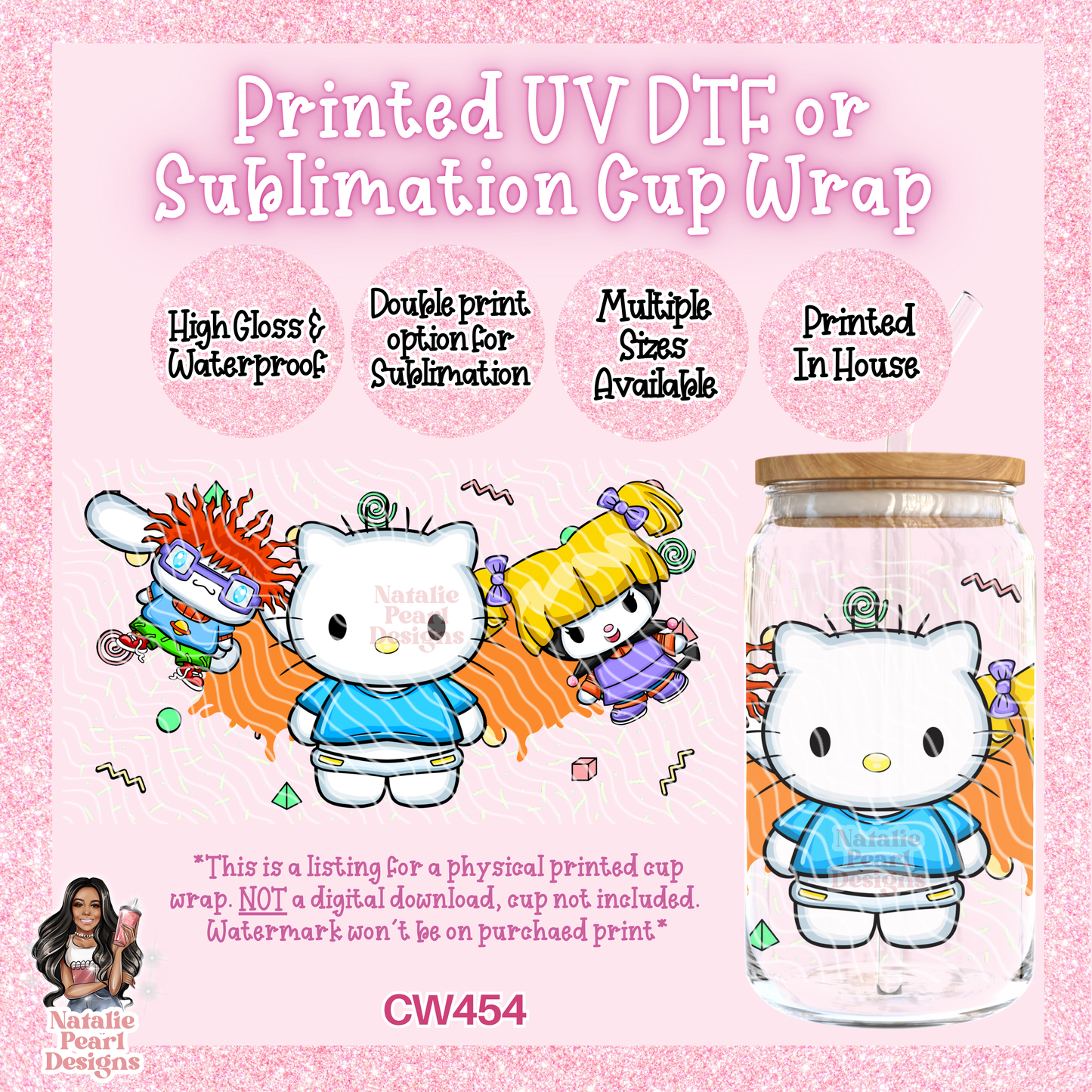 CW454 UV DTF/SUB Cup Wrap