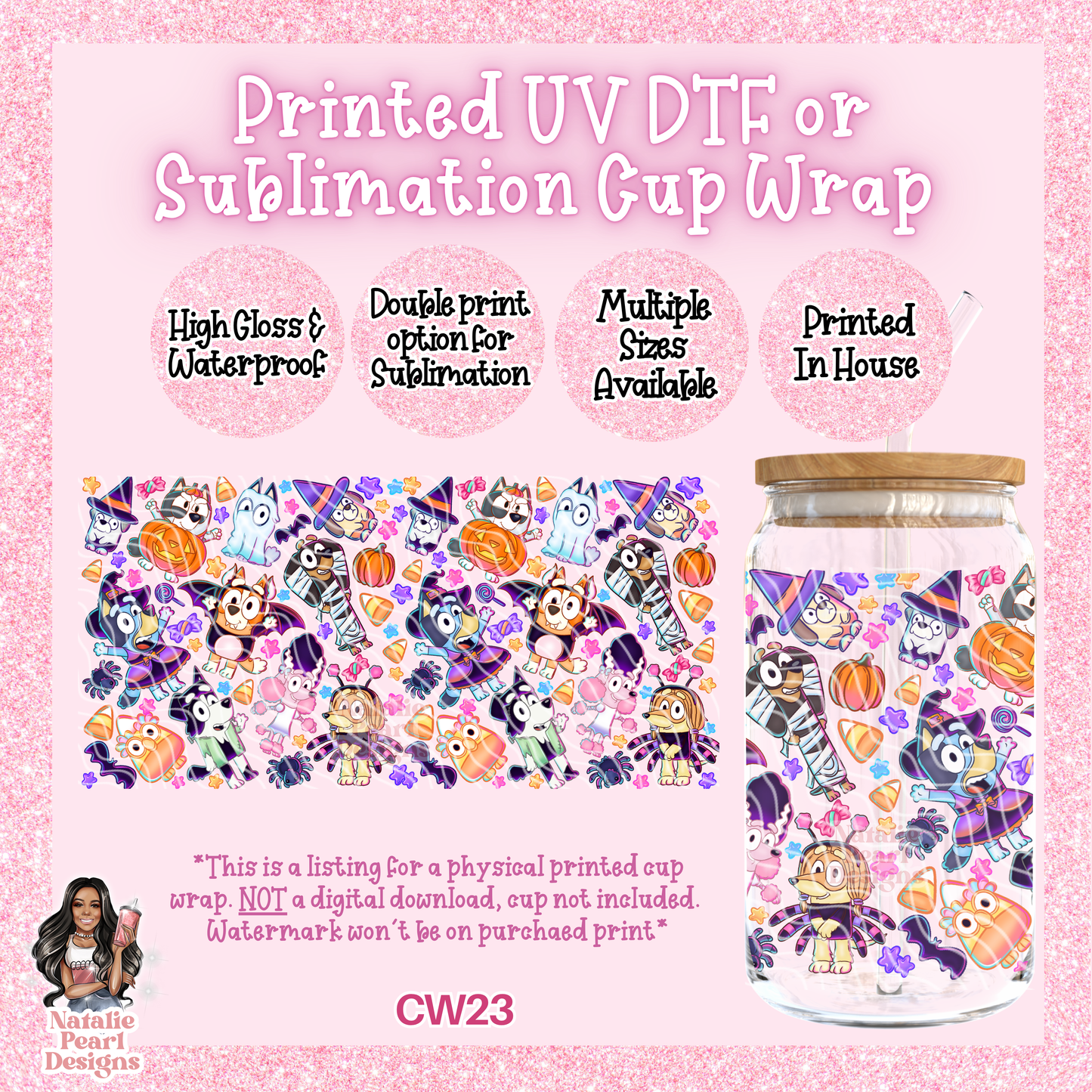 CW23 UV DTF/SUB Cup Wrap