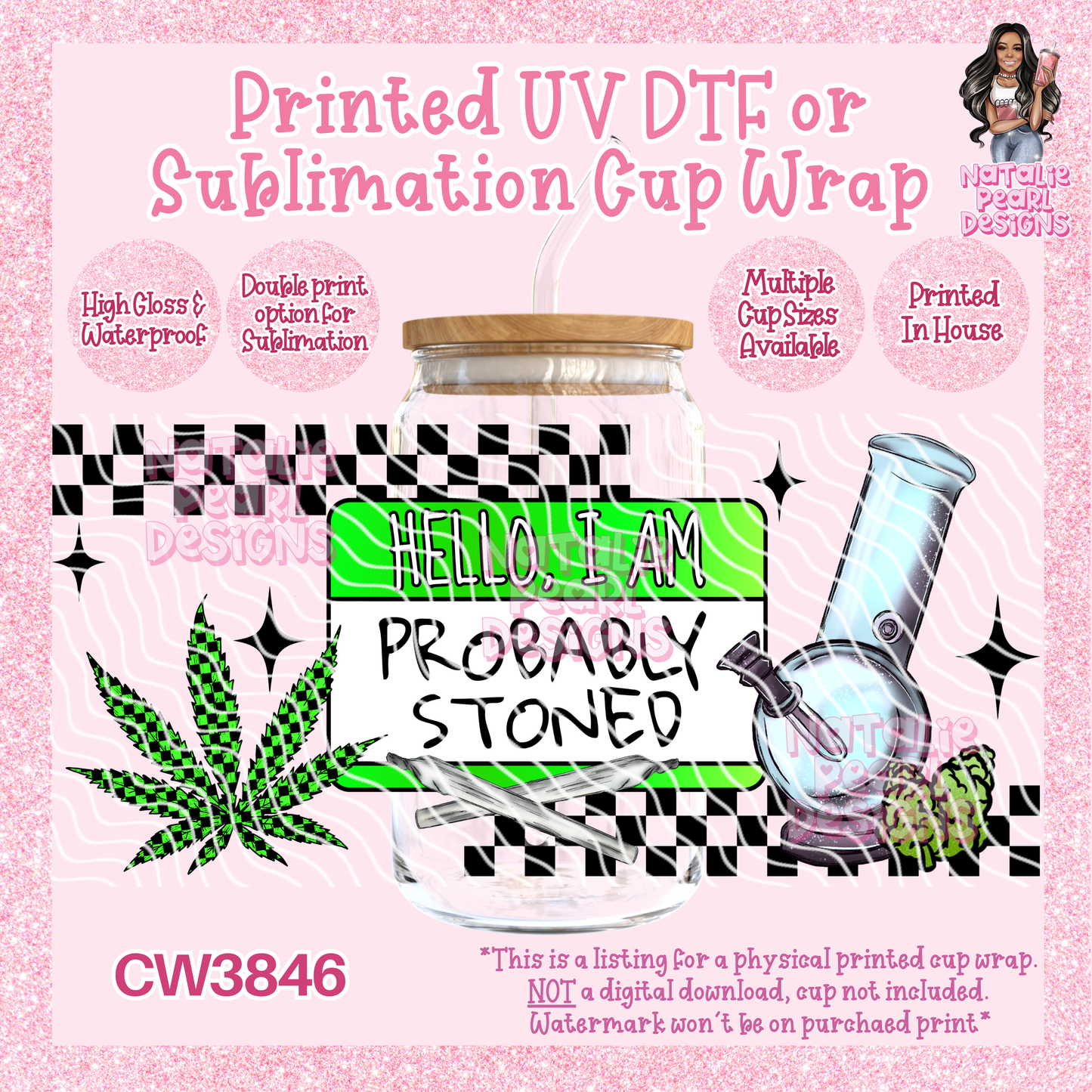CW3846 UV DTF/SUB Cup Wraps