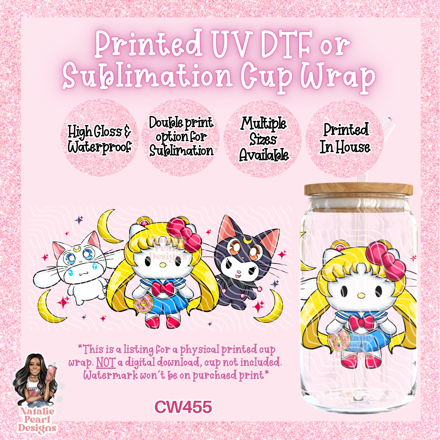 CW455 UV DTF/SUB Cup Wrap