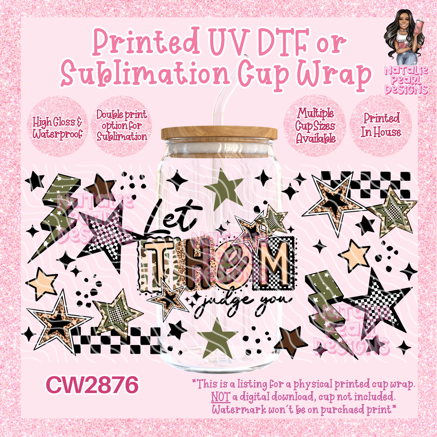 CW2876 UV DTF/SUB Cup Wraps