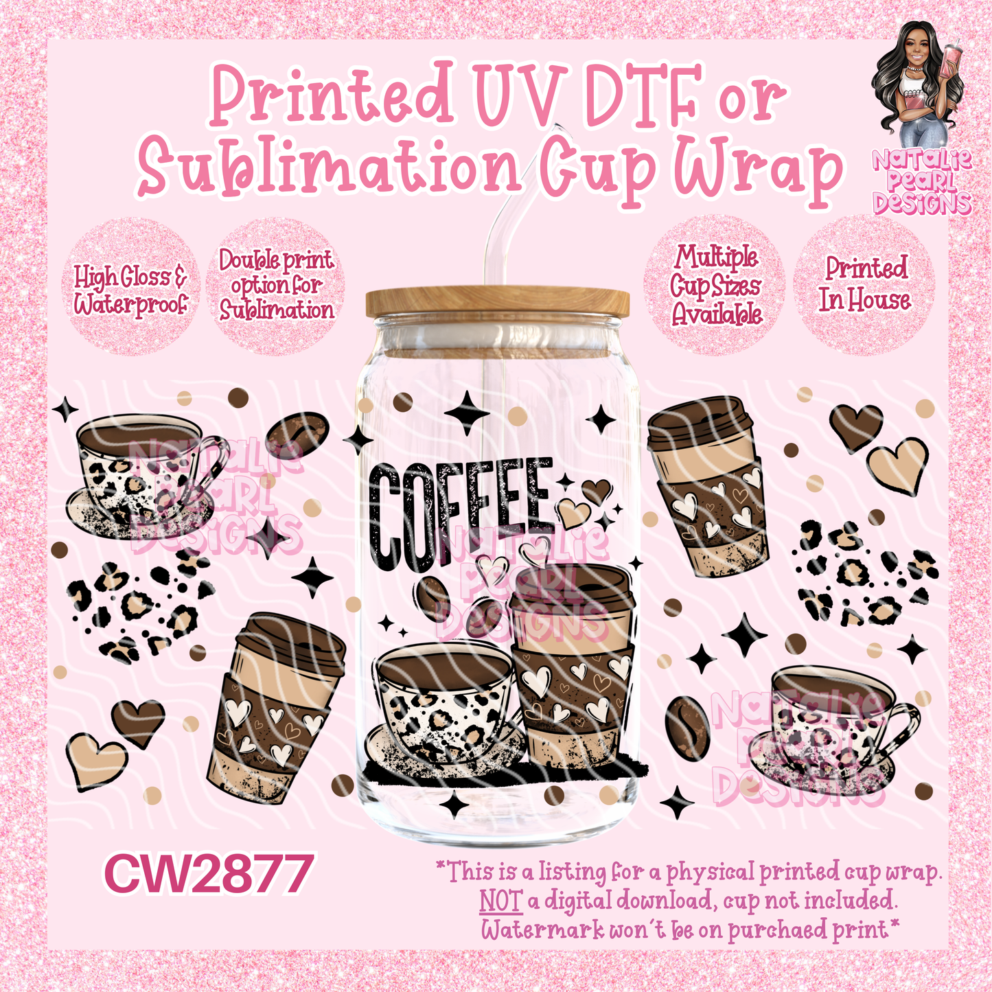 CW2877 UV DTF/SUB Cup Wraps