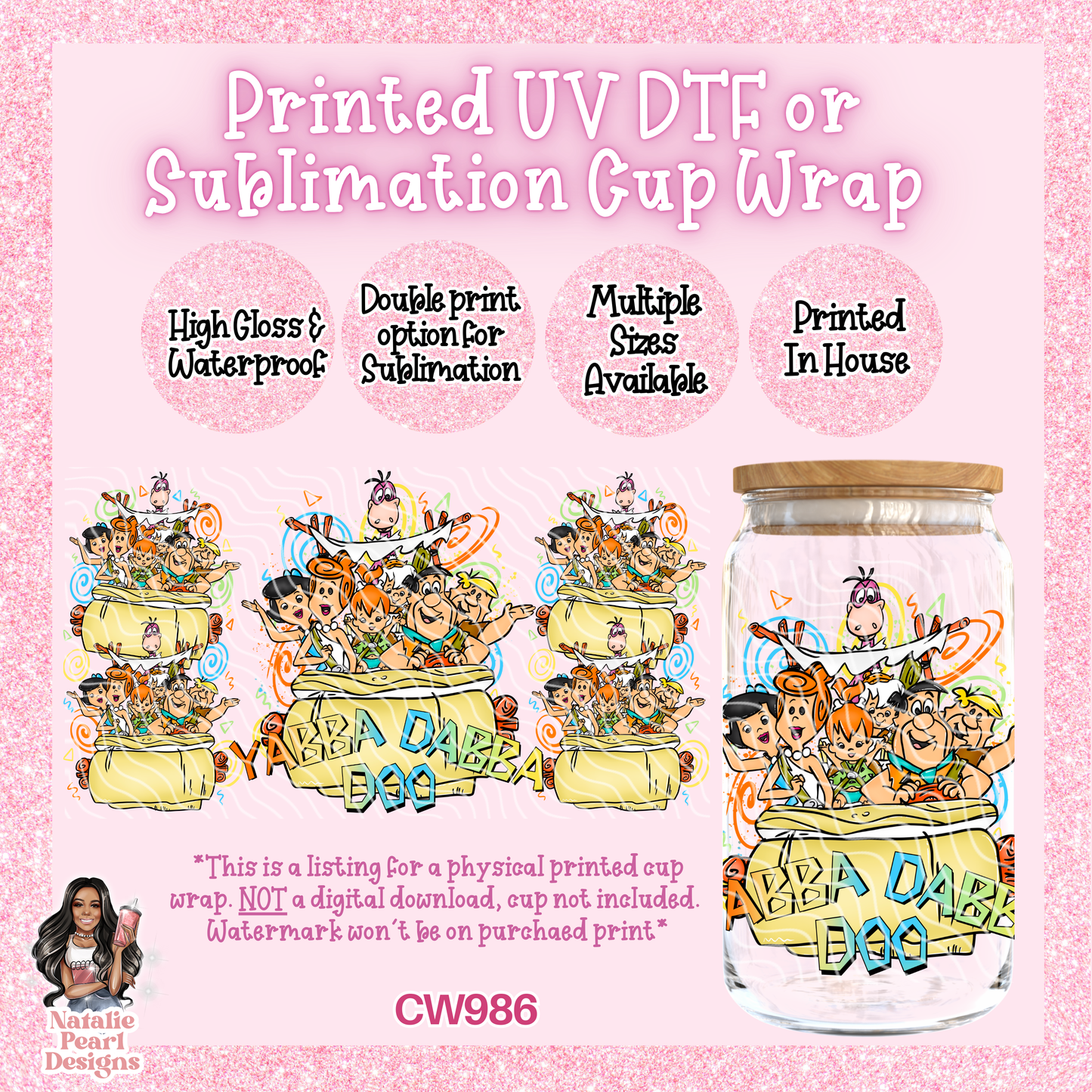 CW986 UV DTF/SUB Cup Wrap