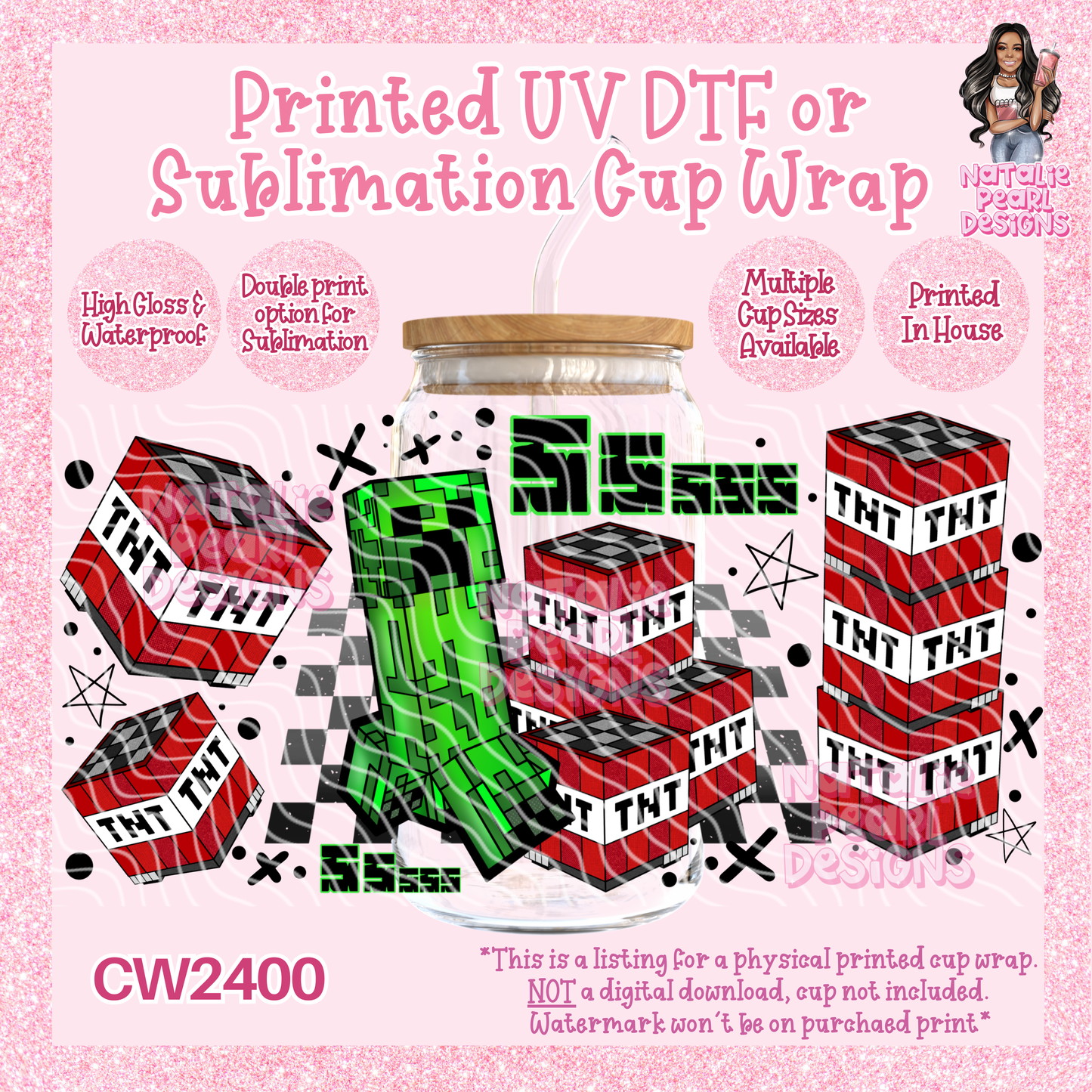 CW2400 UV DTF/SUB Cup Wraps