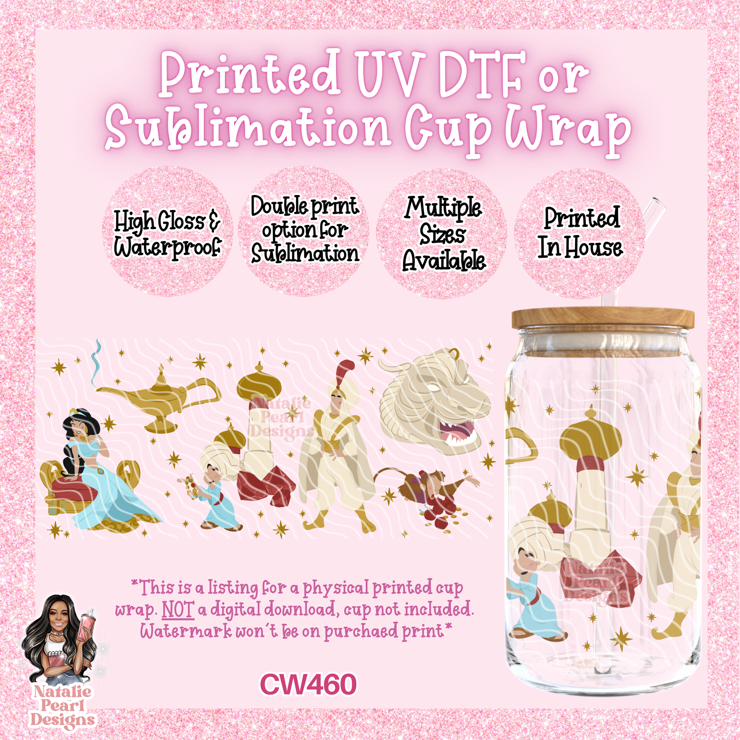 CW460 UV DTF/SUB Cup Wrap