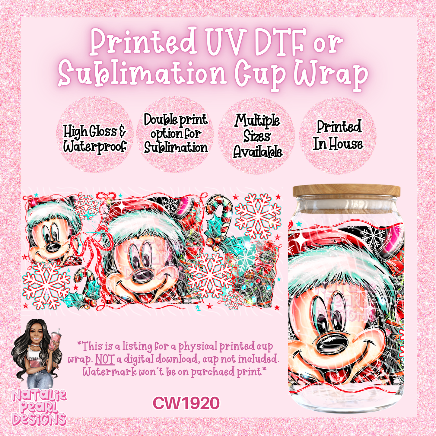 CW1920 UV DTF/SUB Cup Wraps