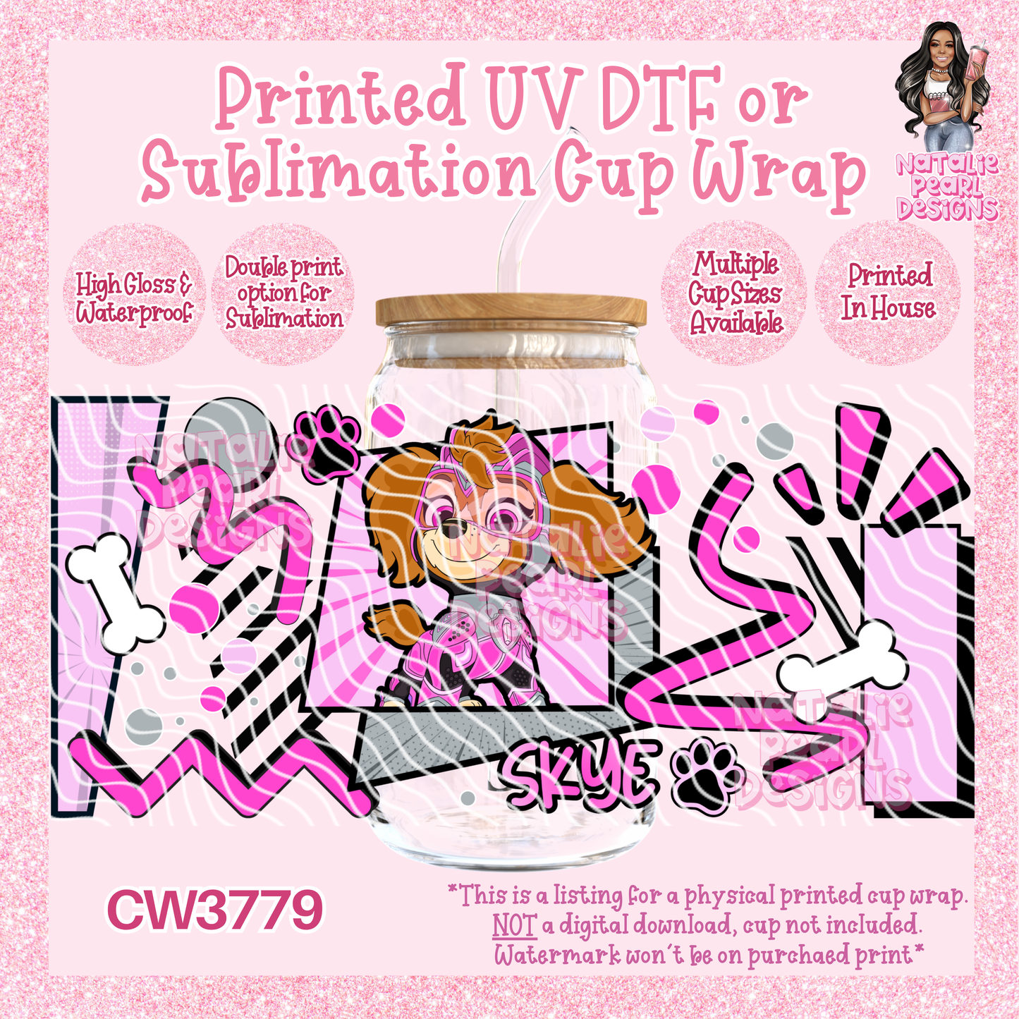 CW3779 UV DTF/SUB Cup Wraps