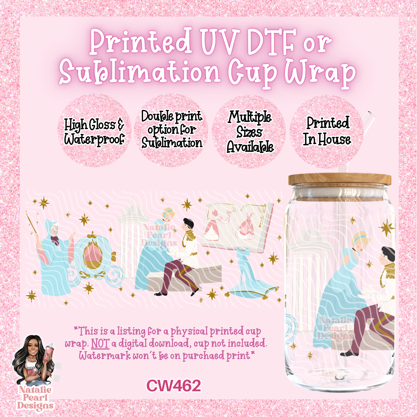 CW462 UV DTF/SUB Cup Wrap