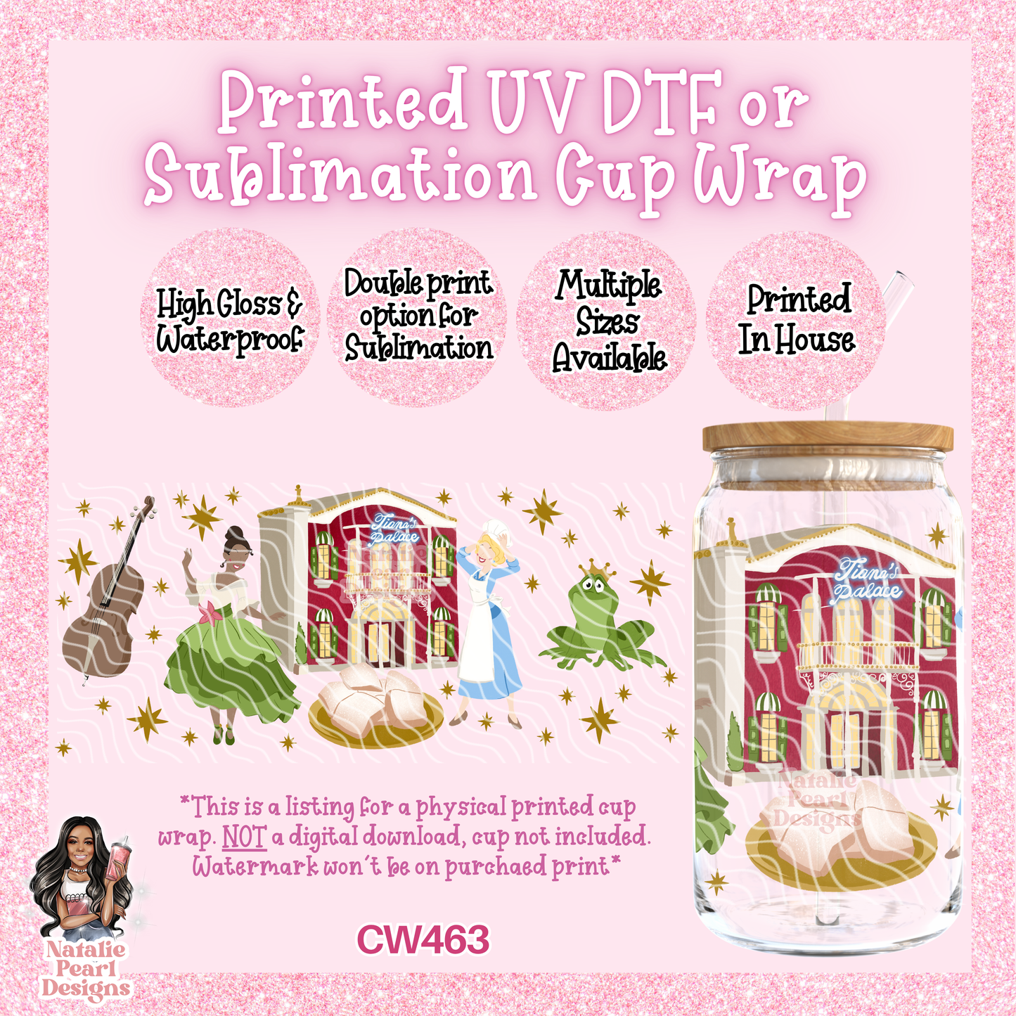 CW463 UV DTF/SUB Cup Wrap