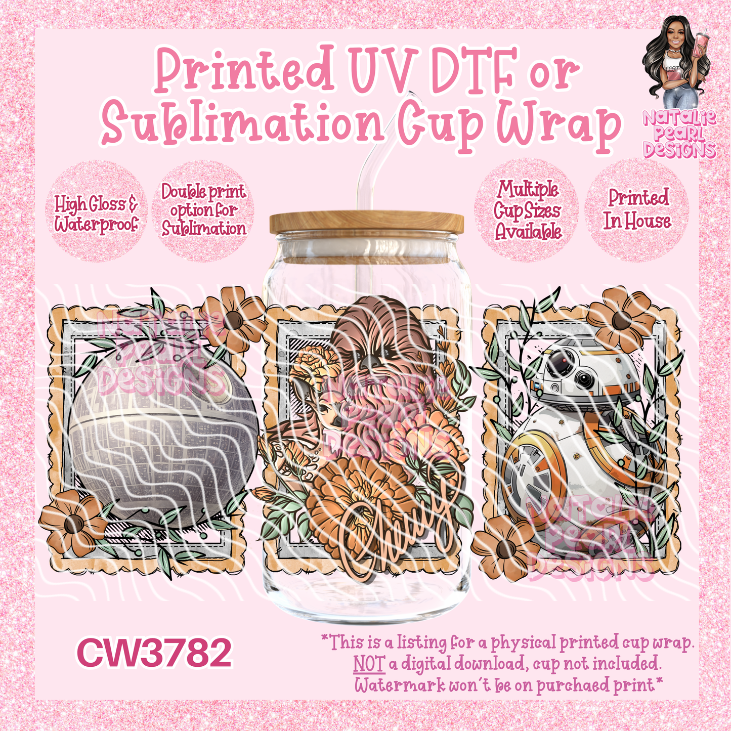 CW3782 UV DTF/SUB Cup Wraps
