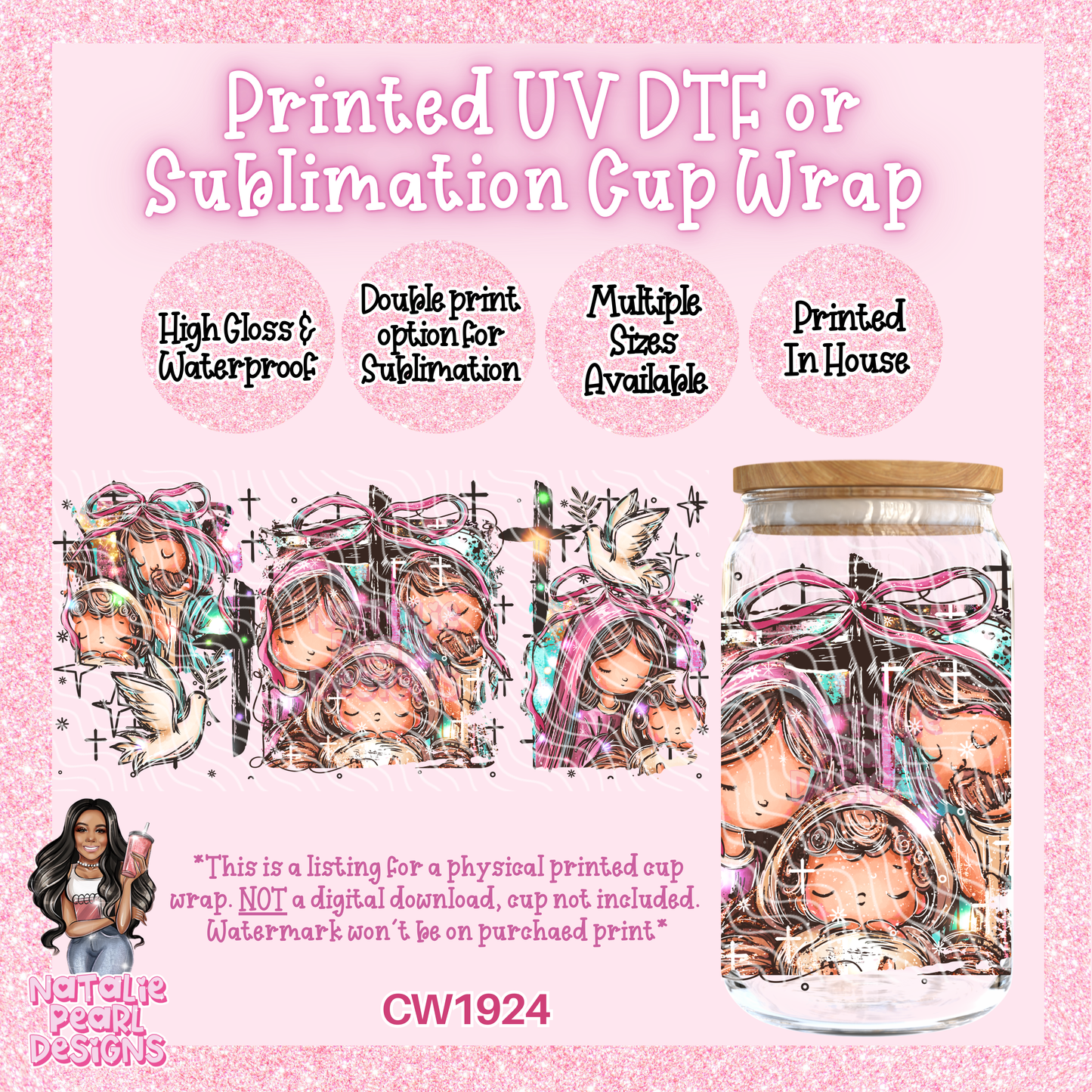 CW1924 UV DTF/SUB Cup Wraps