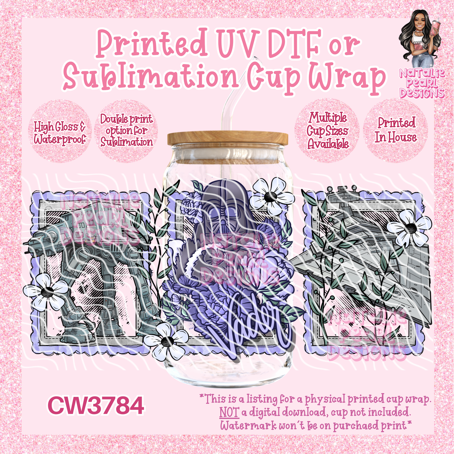 CW3784 UV DTF/SUB Cup Wraps