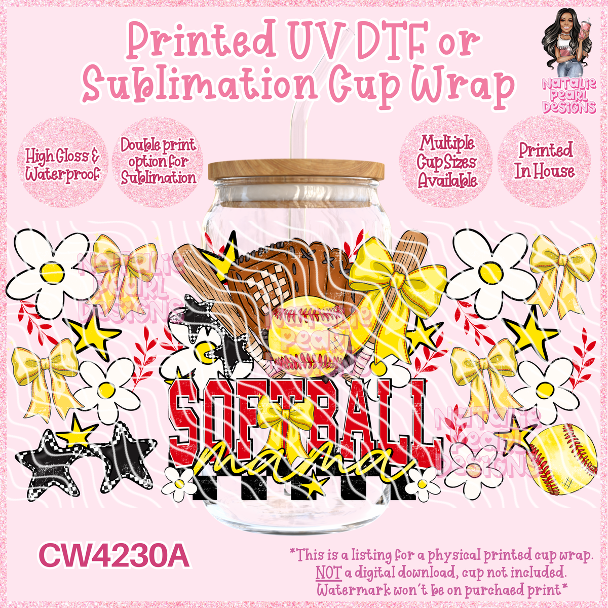 CW4230A UV DTF/SUB Cup Wraps