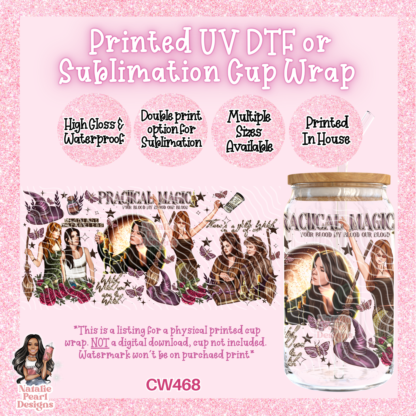 CW468 UV DTF/SUB Cup Wrap