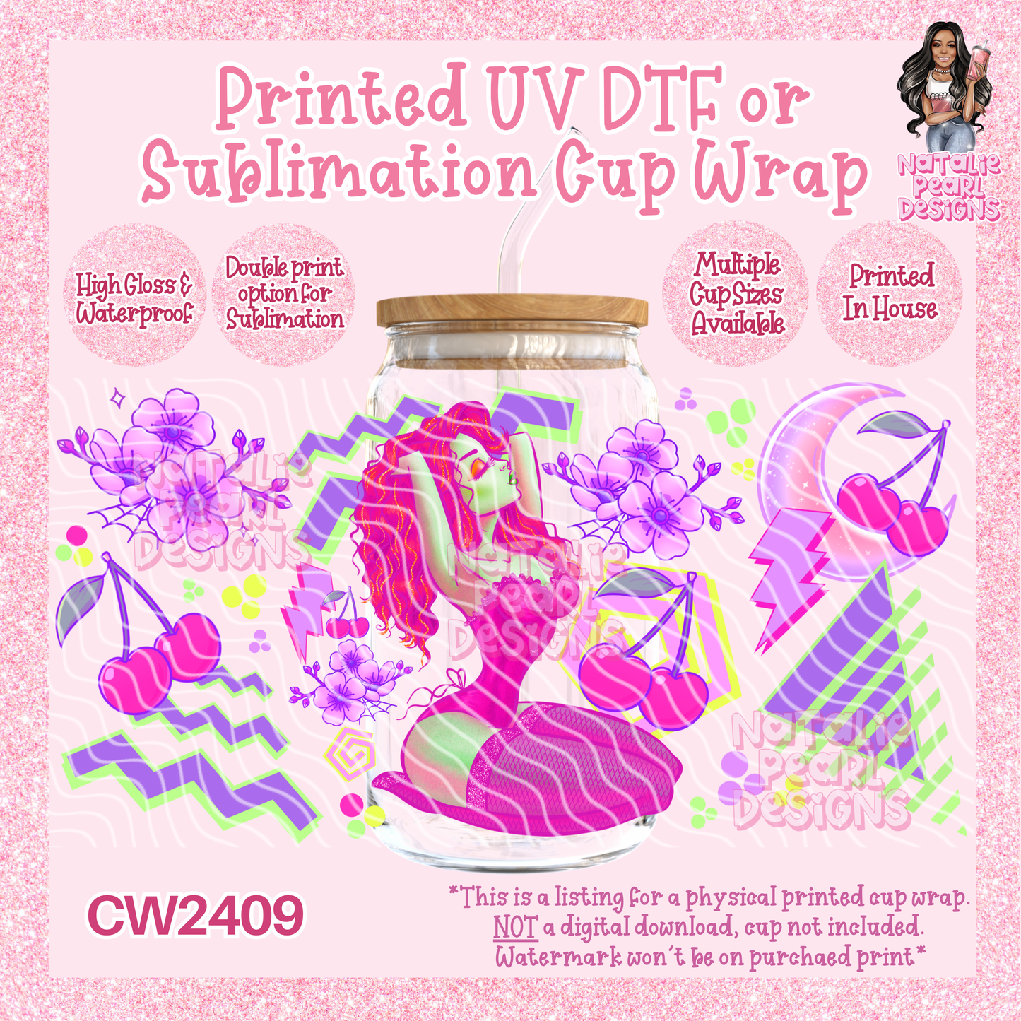 CW2409 UV DTF/SUB Cup Wraps