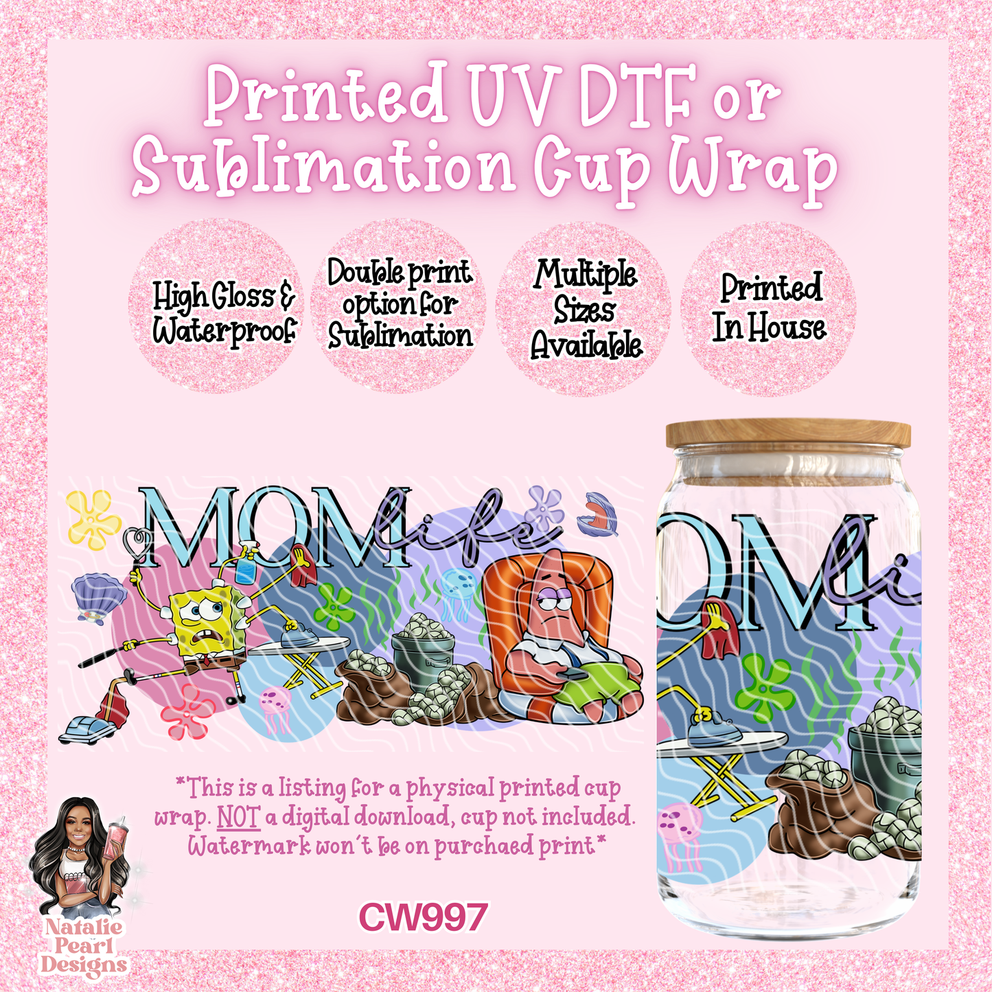CW997 UV DTF/SUB Cup Wrap