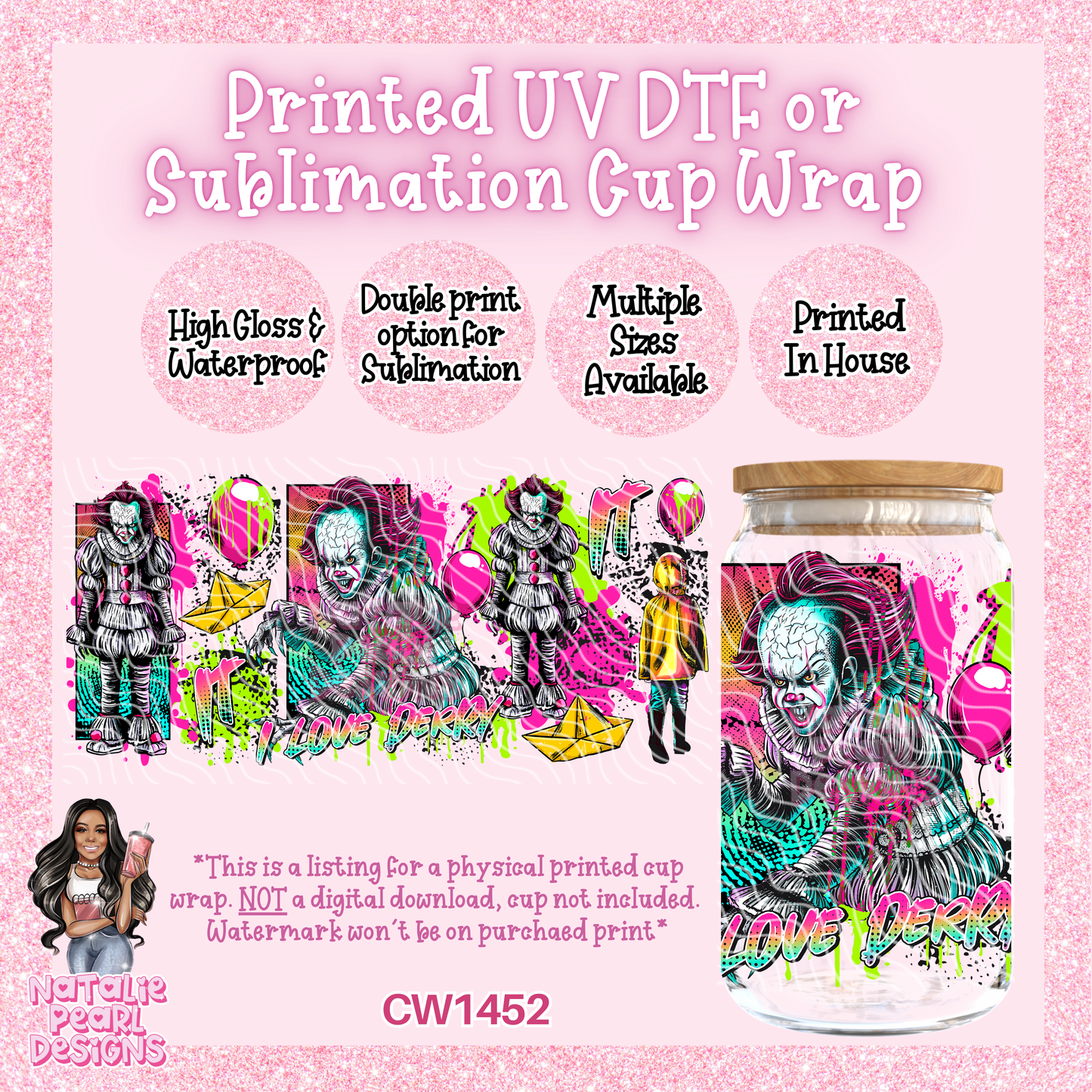 CW1452 UV DTF/SUB Cup Wrap