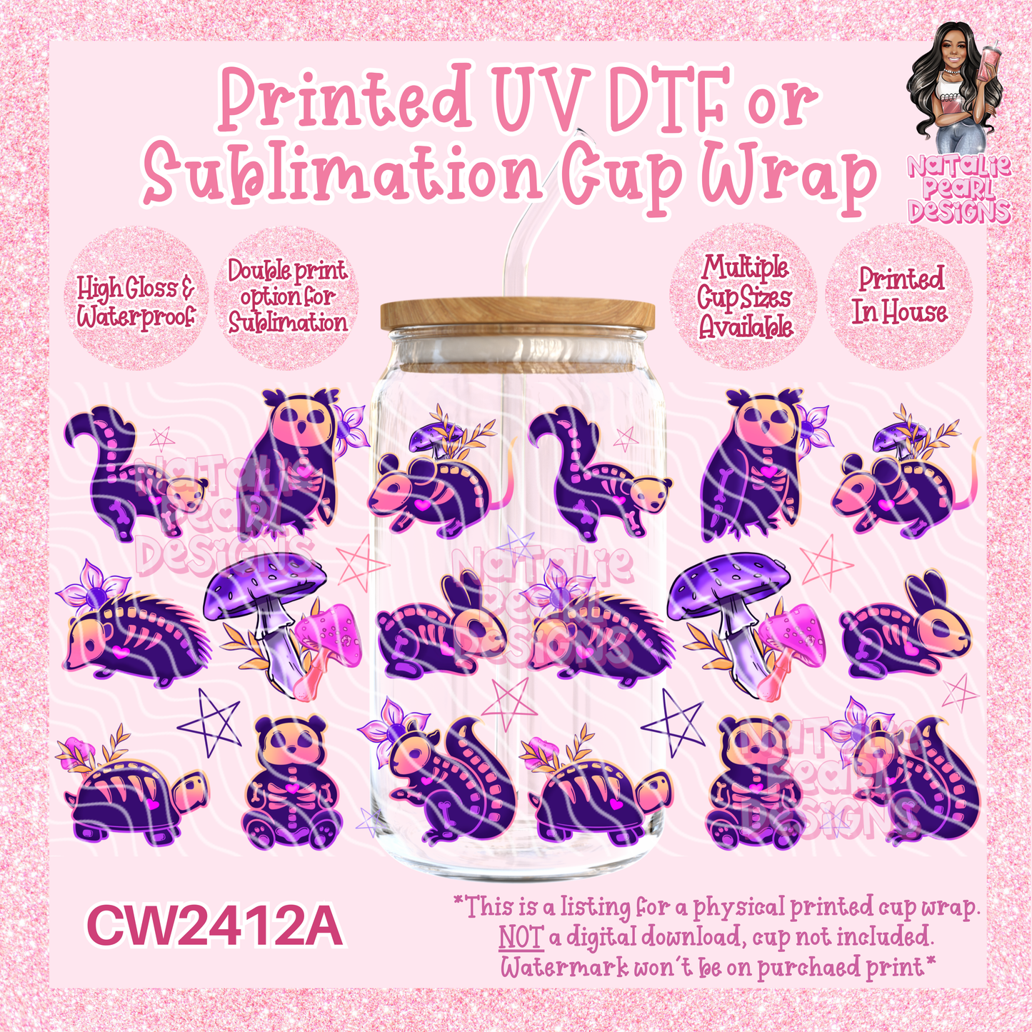 CW2412A UV DTF/SUB Cup Wraps