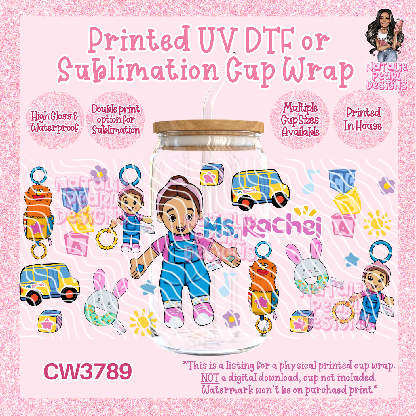 CW3789 UV DTF/SUB Cup Wraps