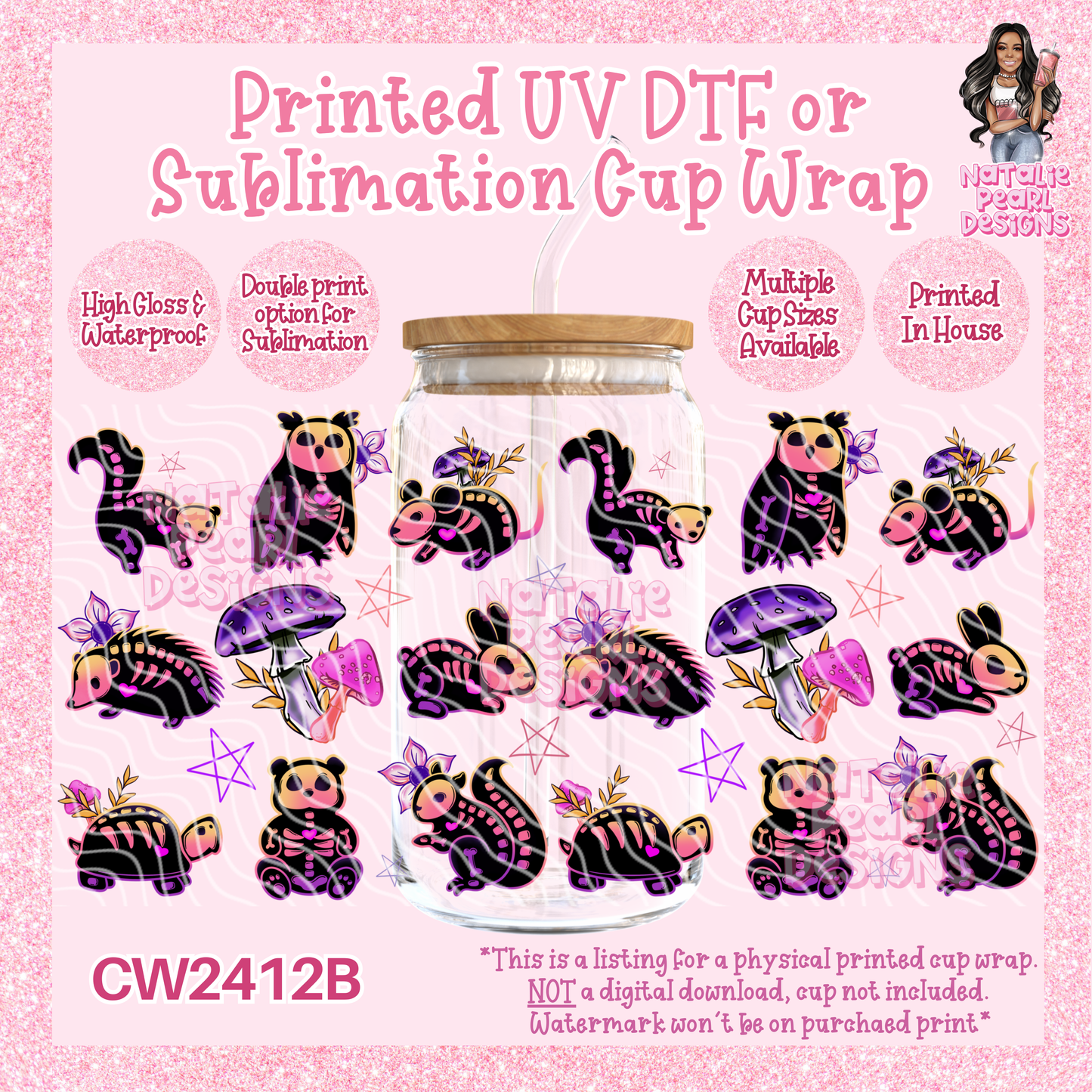 CW2412B UV DTF/SUB Cup Wraps