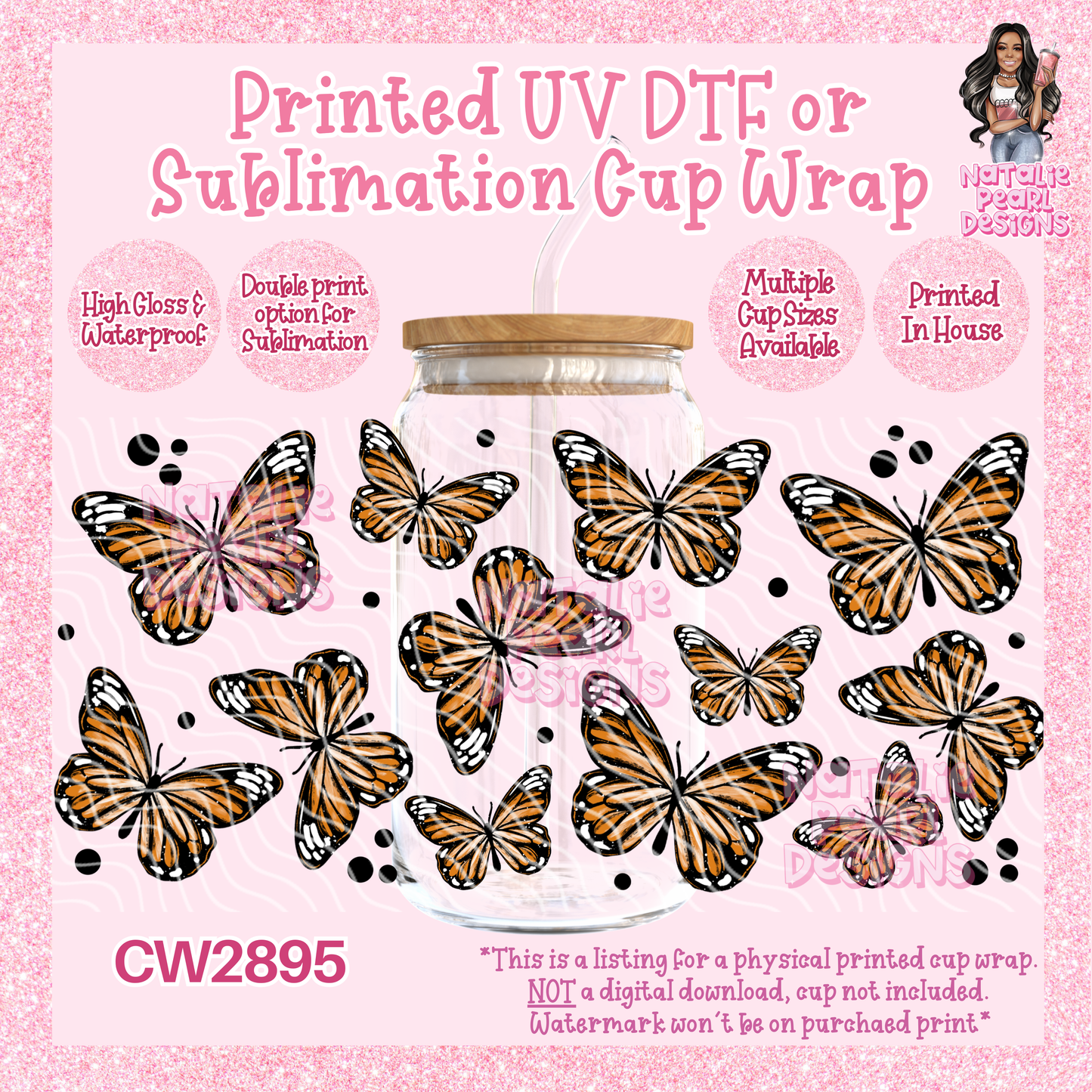 CW2895 UV DTF/SUB Cup Wraps