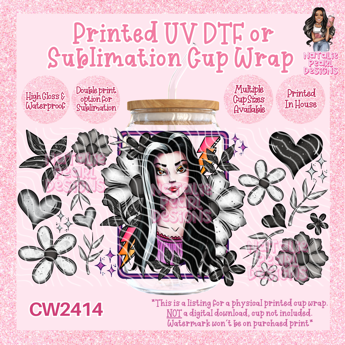 CW2414 UV DTF/SUB Cup Wraps