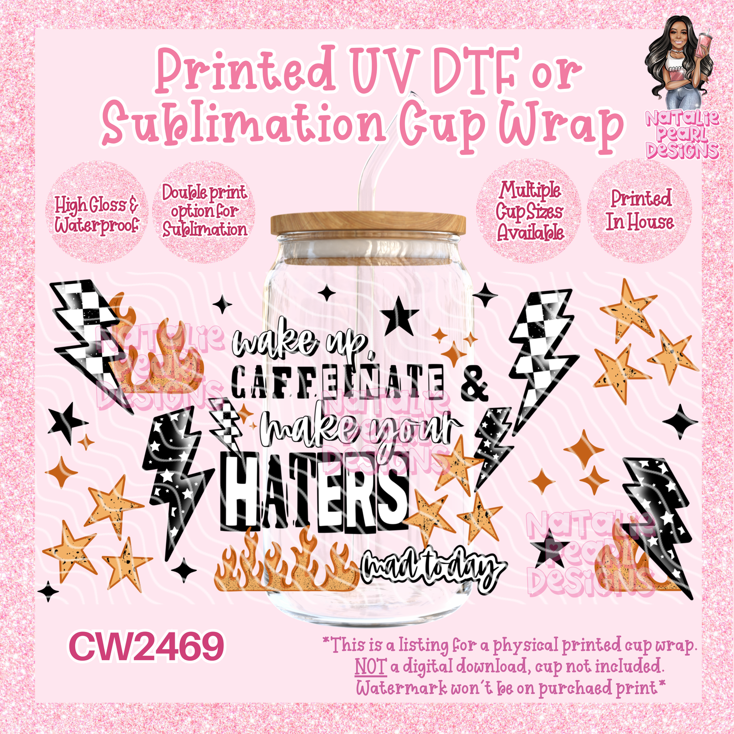 CW2469 UV DTF/SUB Cup Wraps