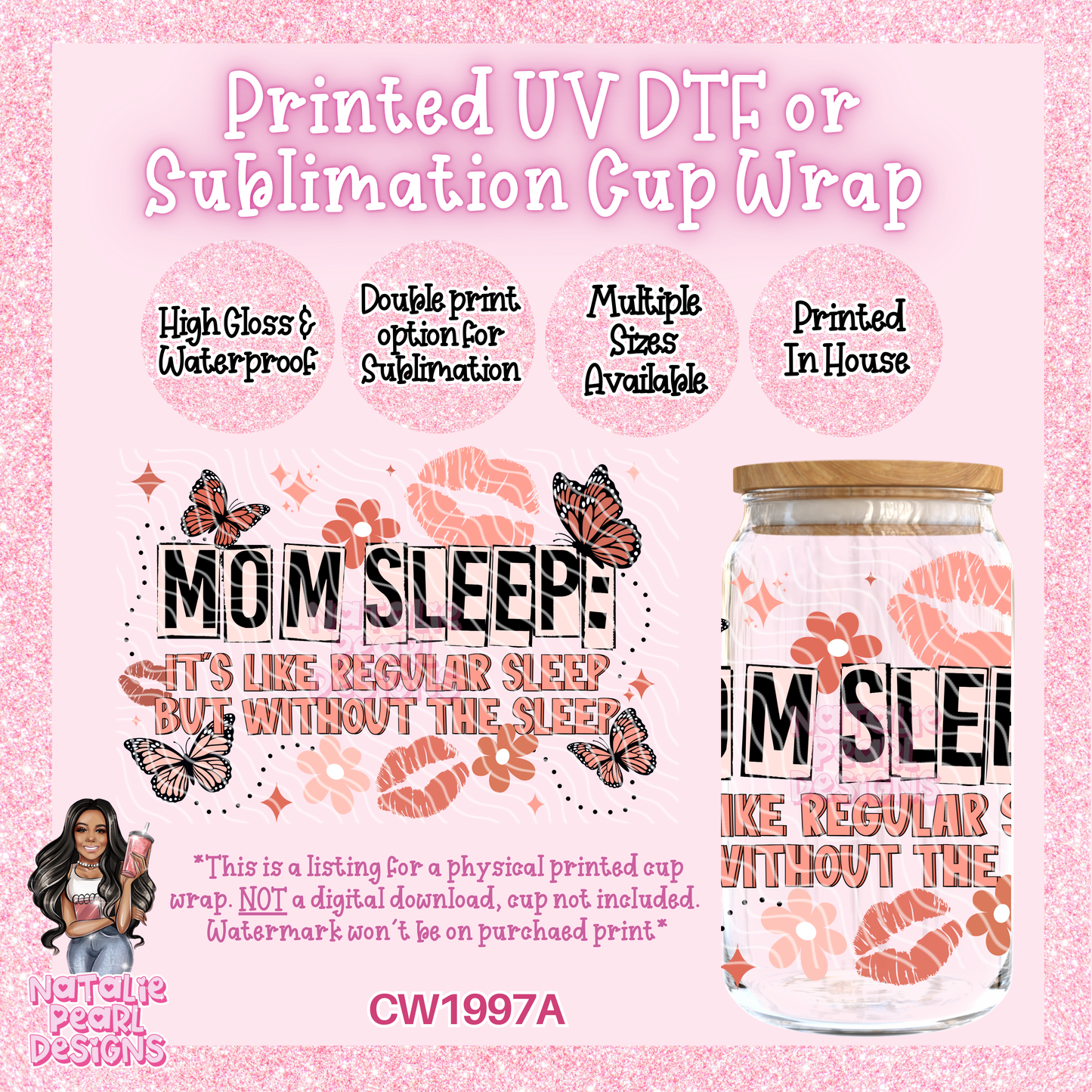 CW1997A UV DTF/SUB Cup Wraps