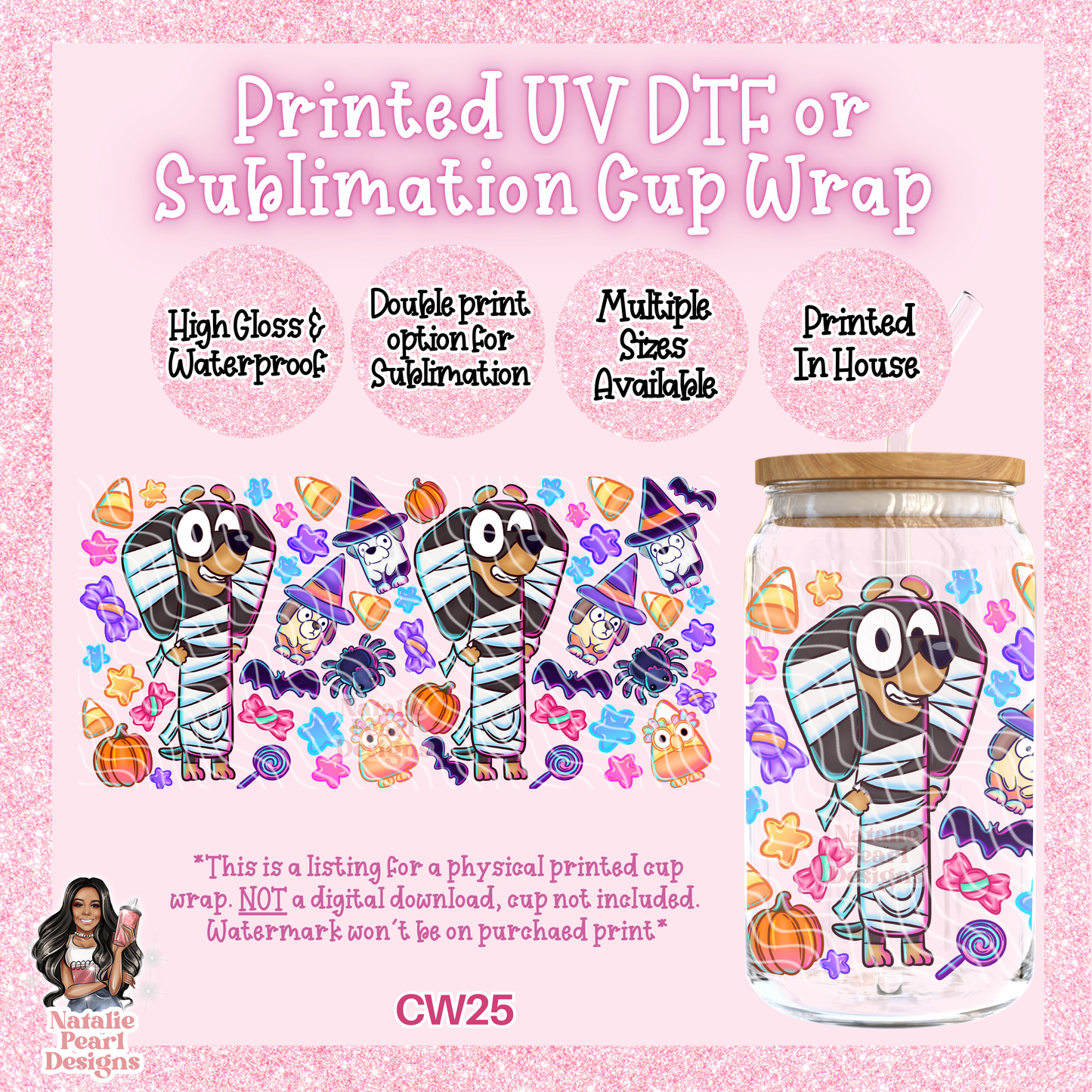 CW25 UV DTF/SUB Cup Wrap