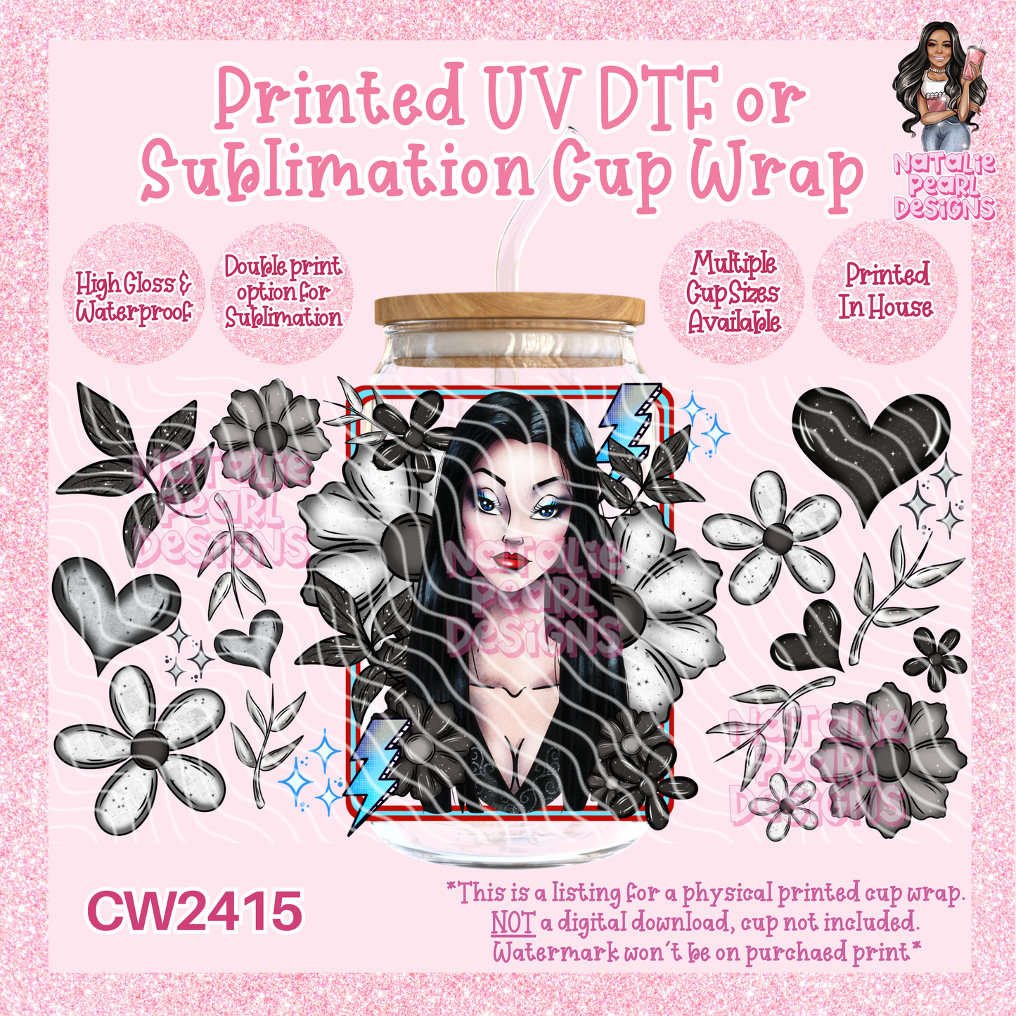 CW2415 UV DTF/SUB Cup Wraps