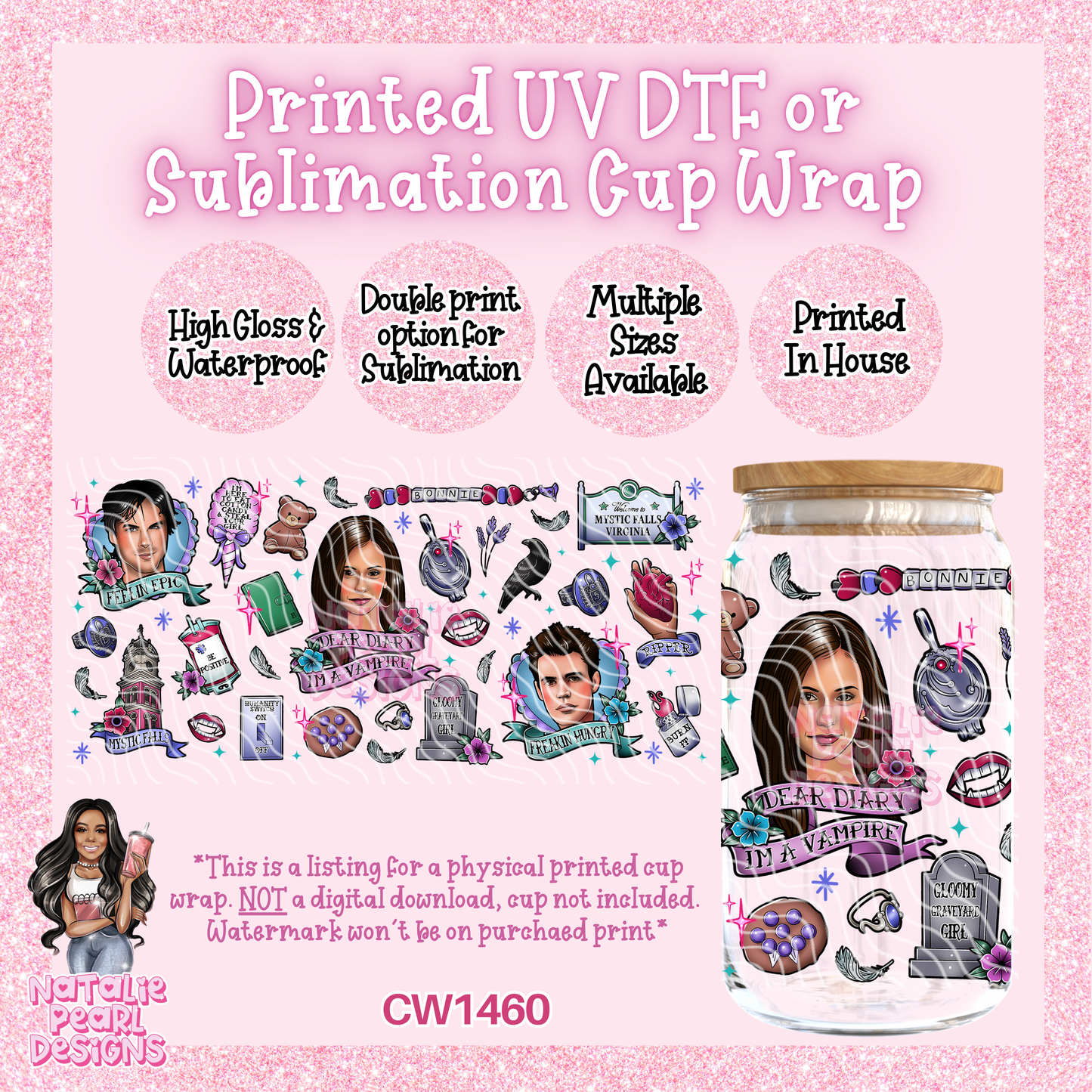 CW1460 UV DTF/SUB Cup Wrap