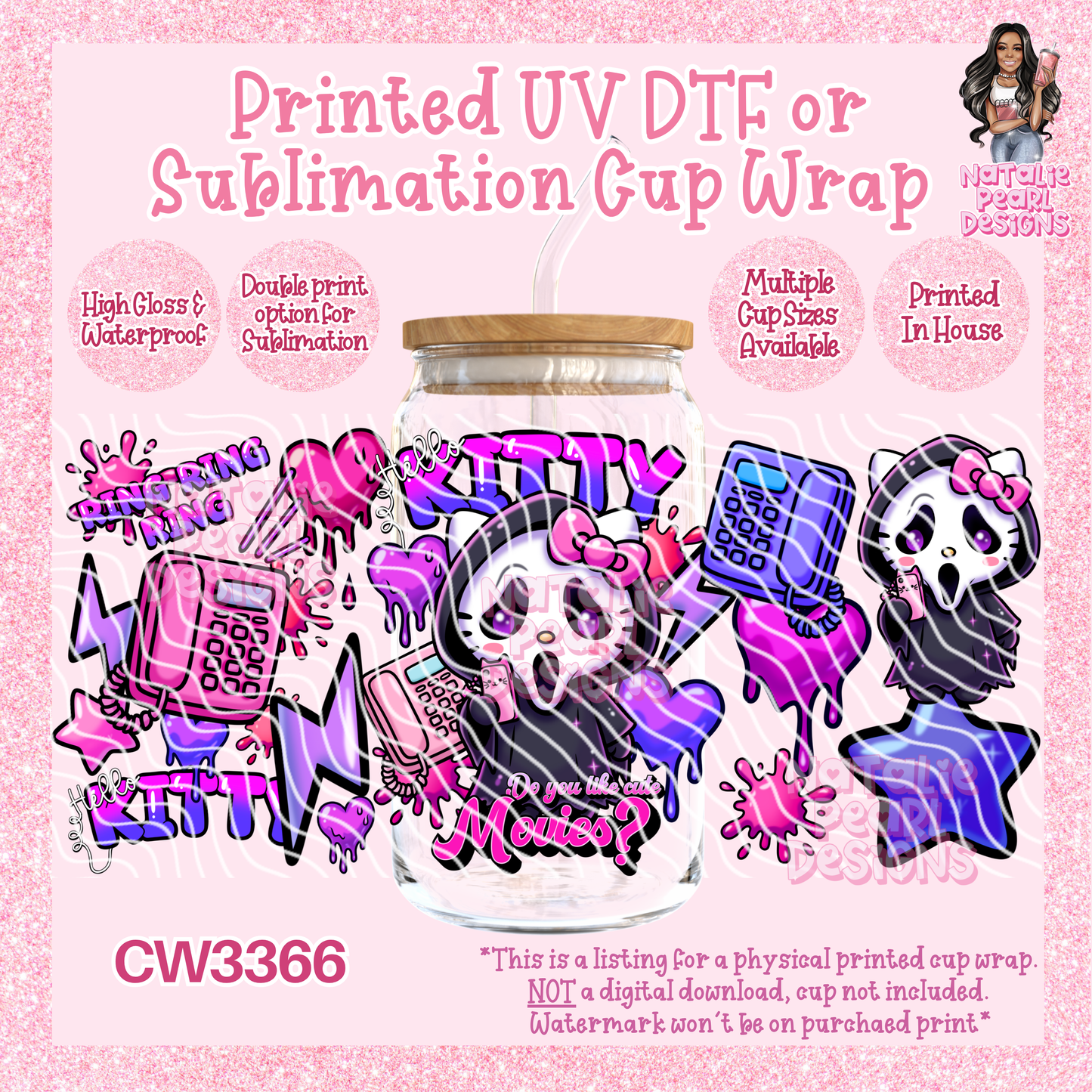 CW3366 UV DTF/SUB Cup Wraps