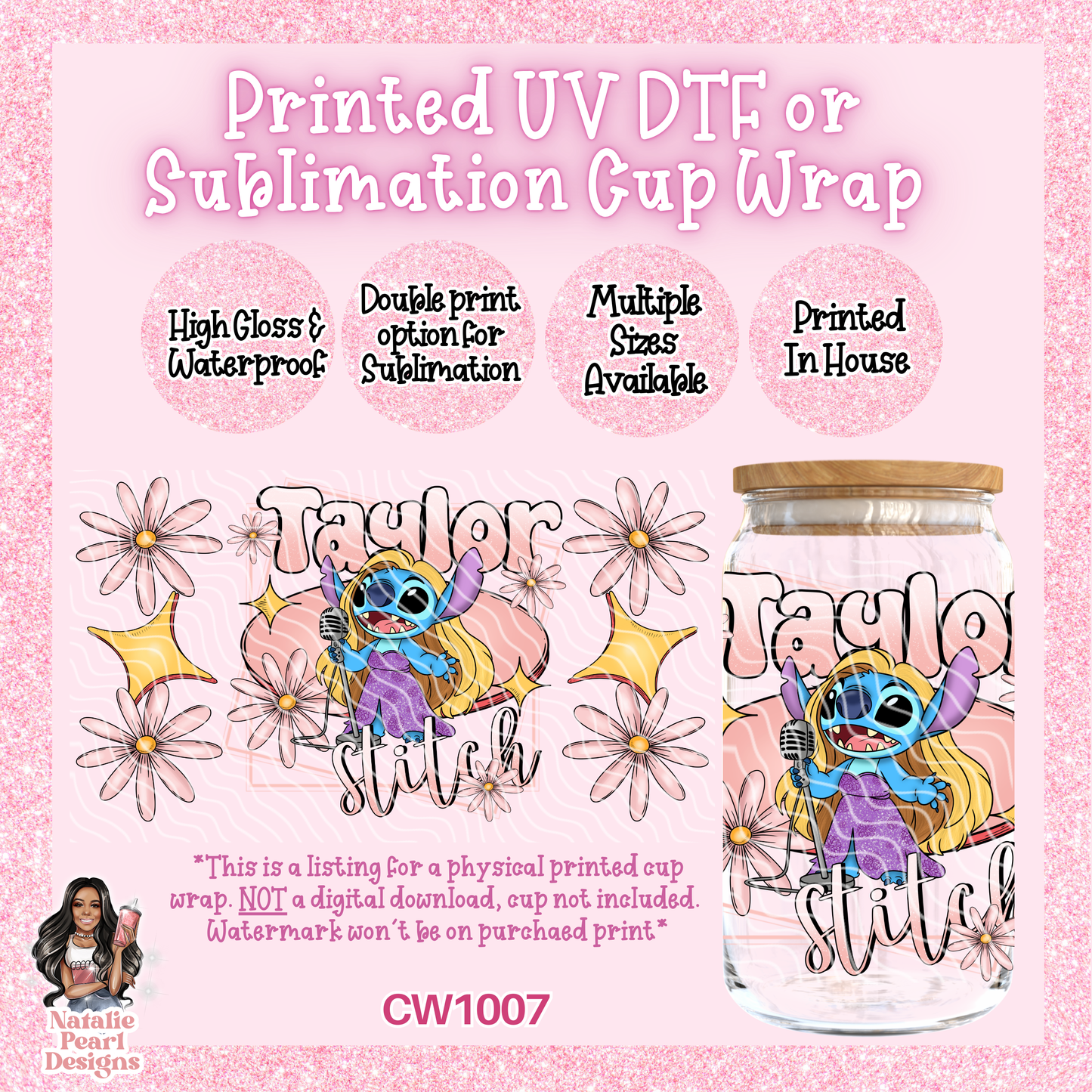 CW1007 UV DTF/SUB Cup Wrap