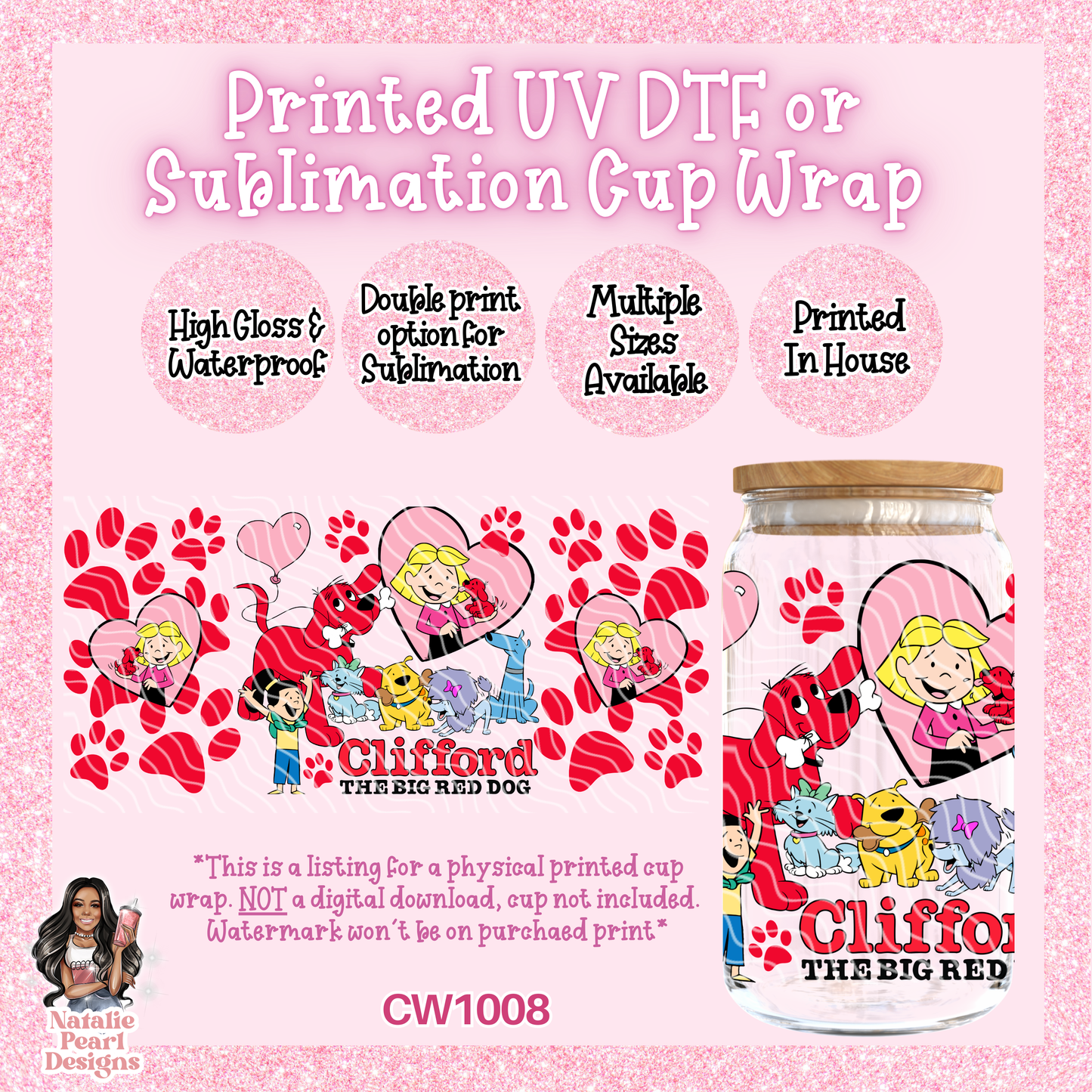 CW1008 UV DTF/SUB Cup Wrap