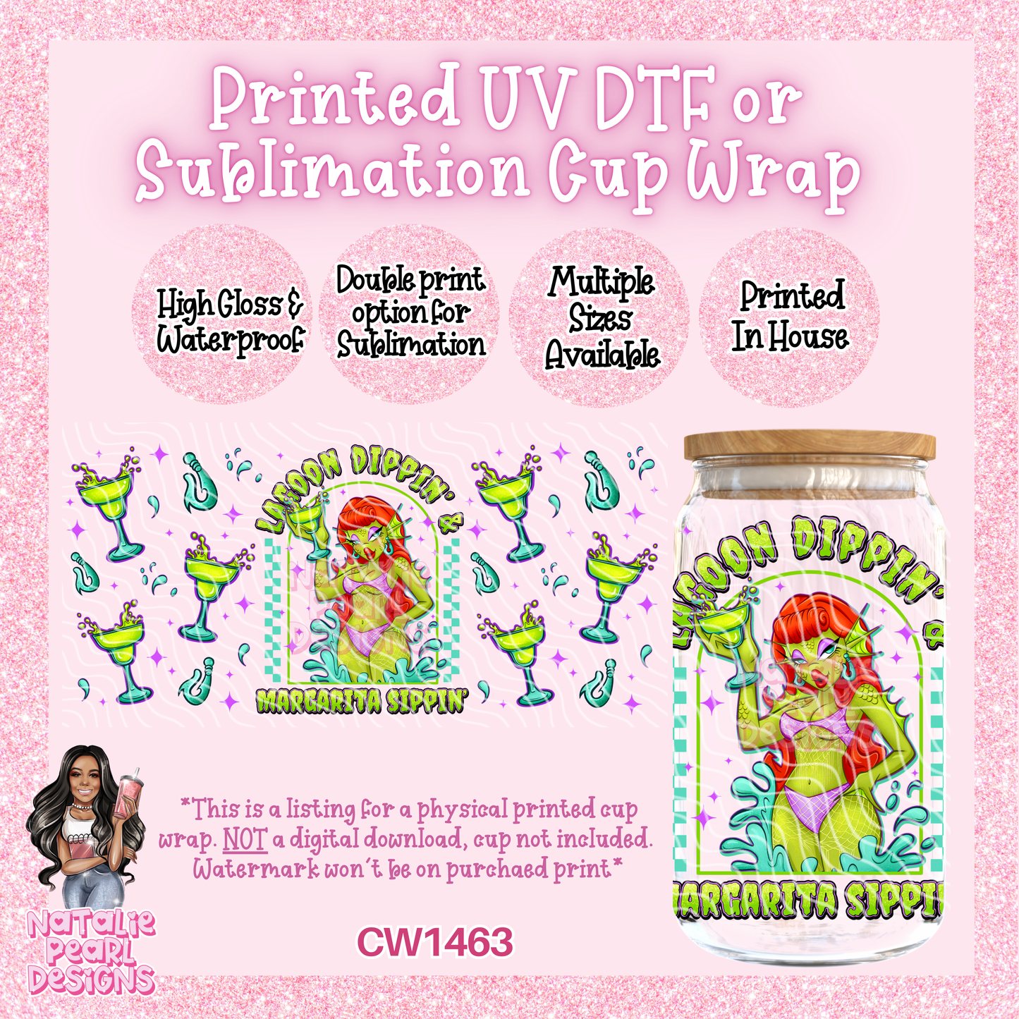 CW1463 UV DTF/SUB Cup Wrap