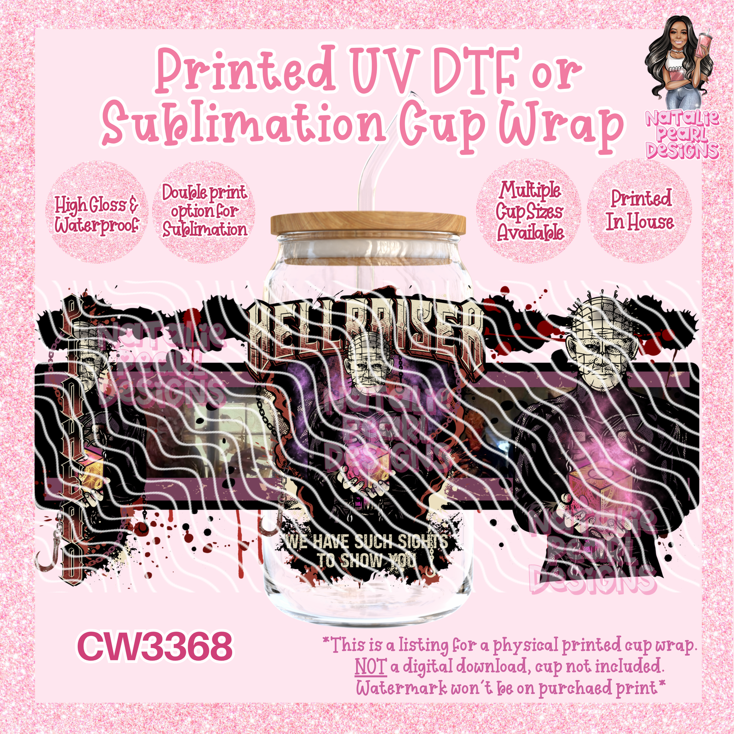 CW3368 UV DTF/SUB Cup Wraps