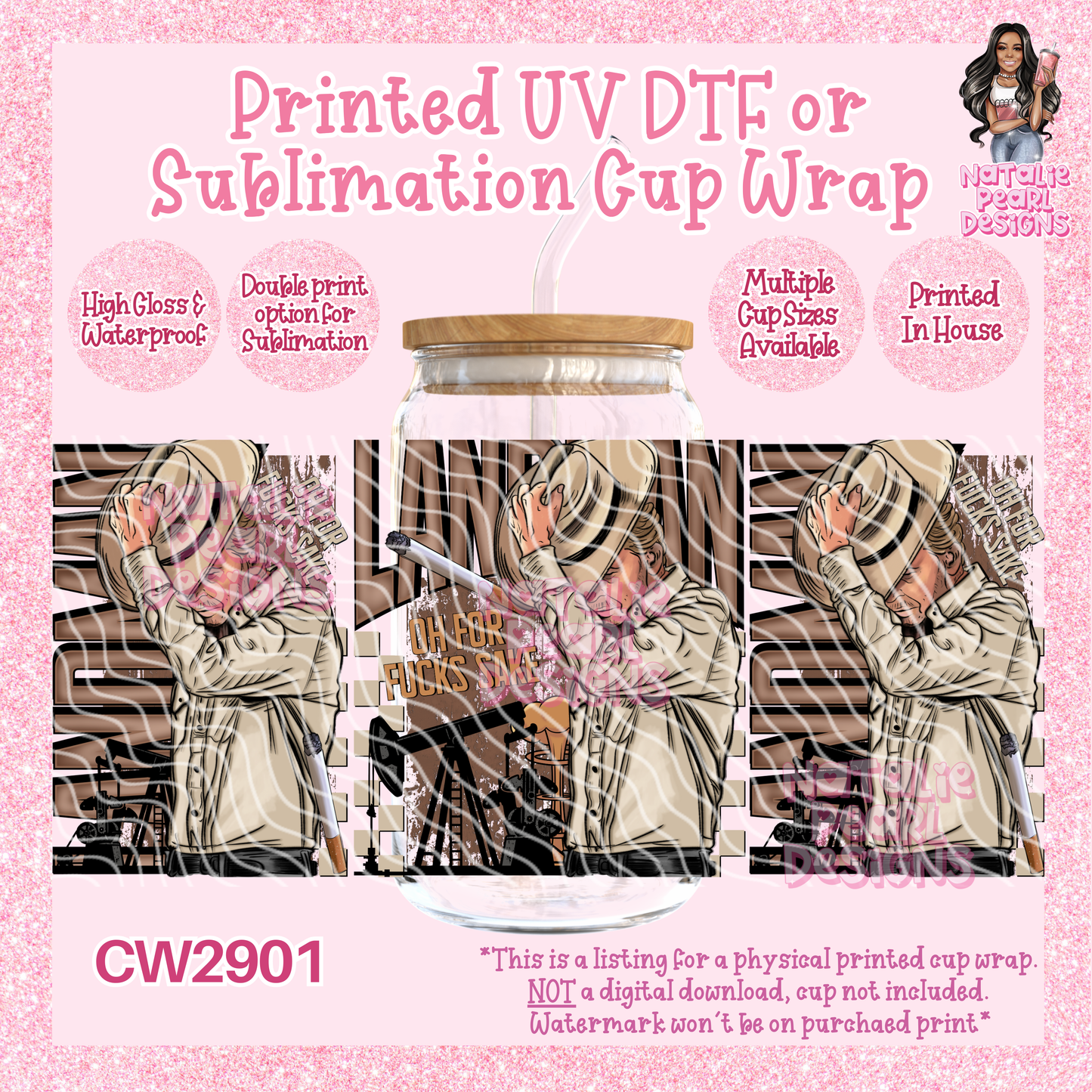 CW2901 UV DTF/SUB Cup Wraps