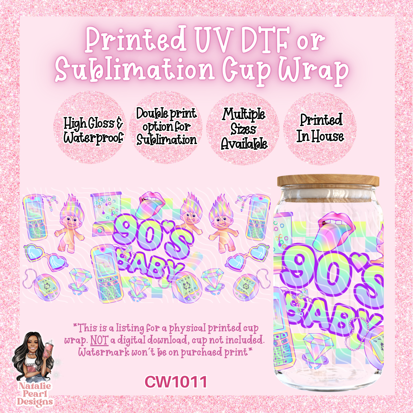 CW1011 UV DTF/SUB Cup Wrap