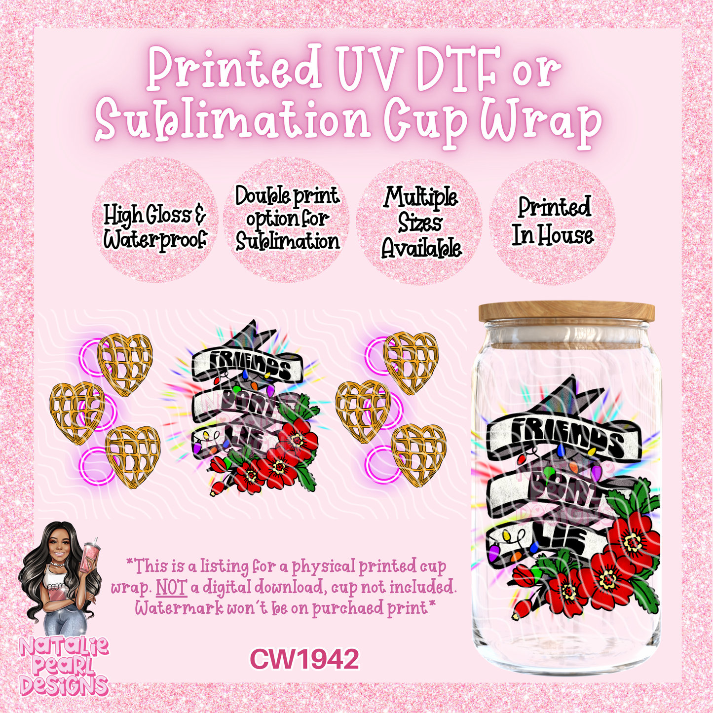 CW1942 UV DTF/SUB Cup Wraps