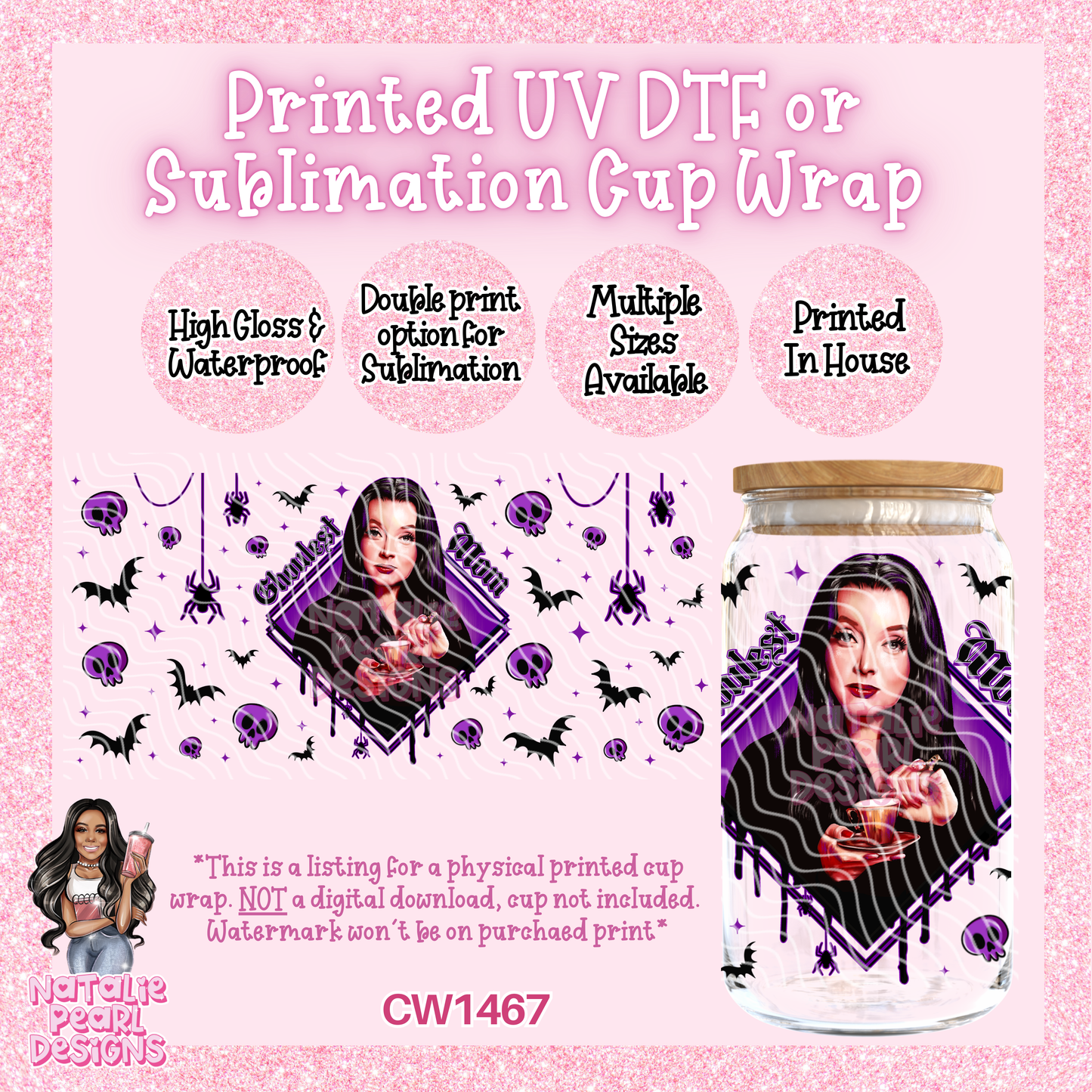 CW1467 UV DTF/SUB Cup Wrap