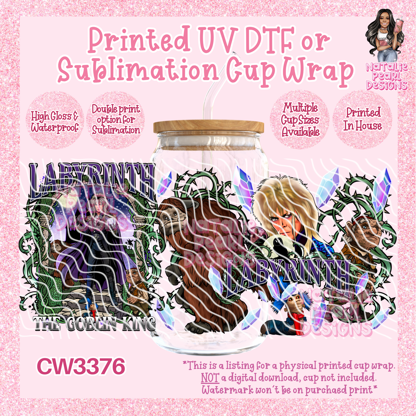 CW3376 UV DTF/SUB Cup Wraps