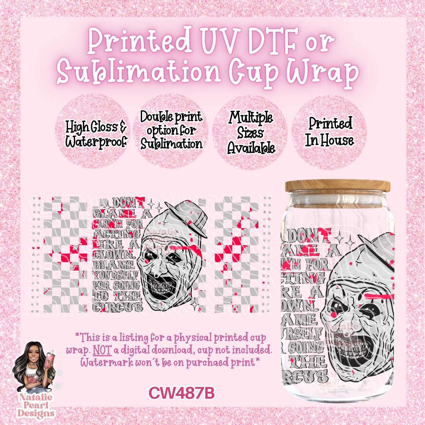 CW487B UV DTF/SUB Cup Wrap