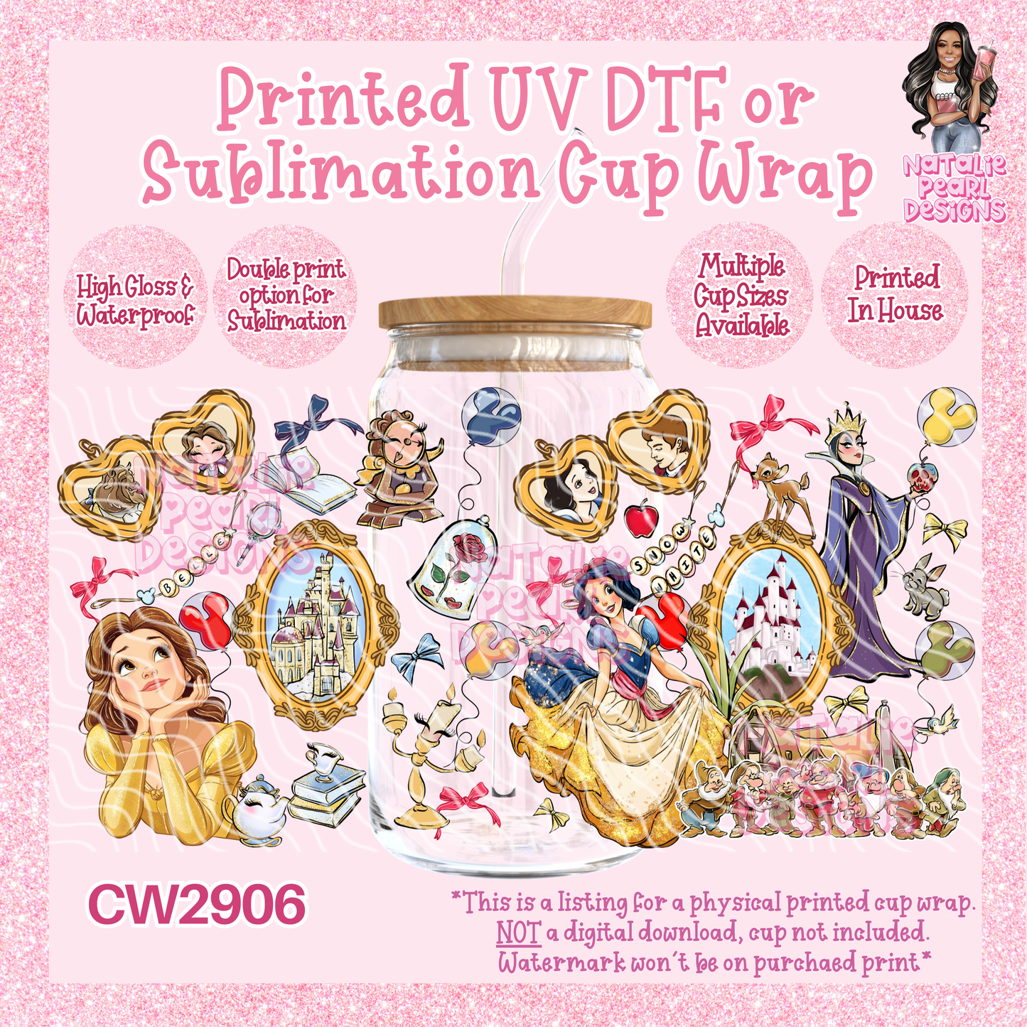 CW2906 UV DTF/SUB Cup Wraps