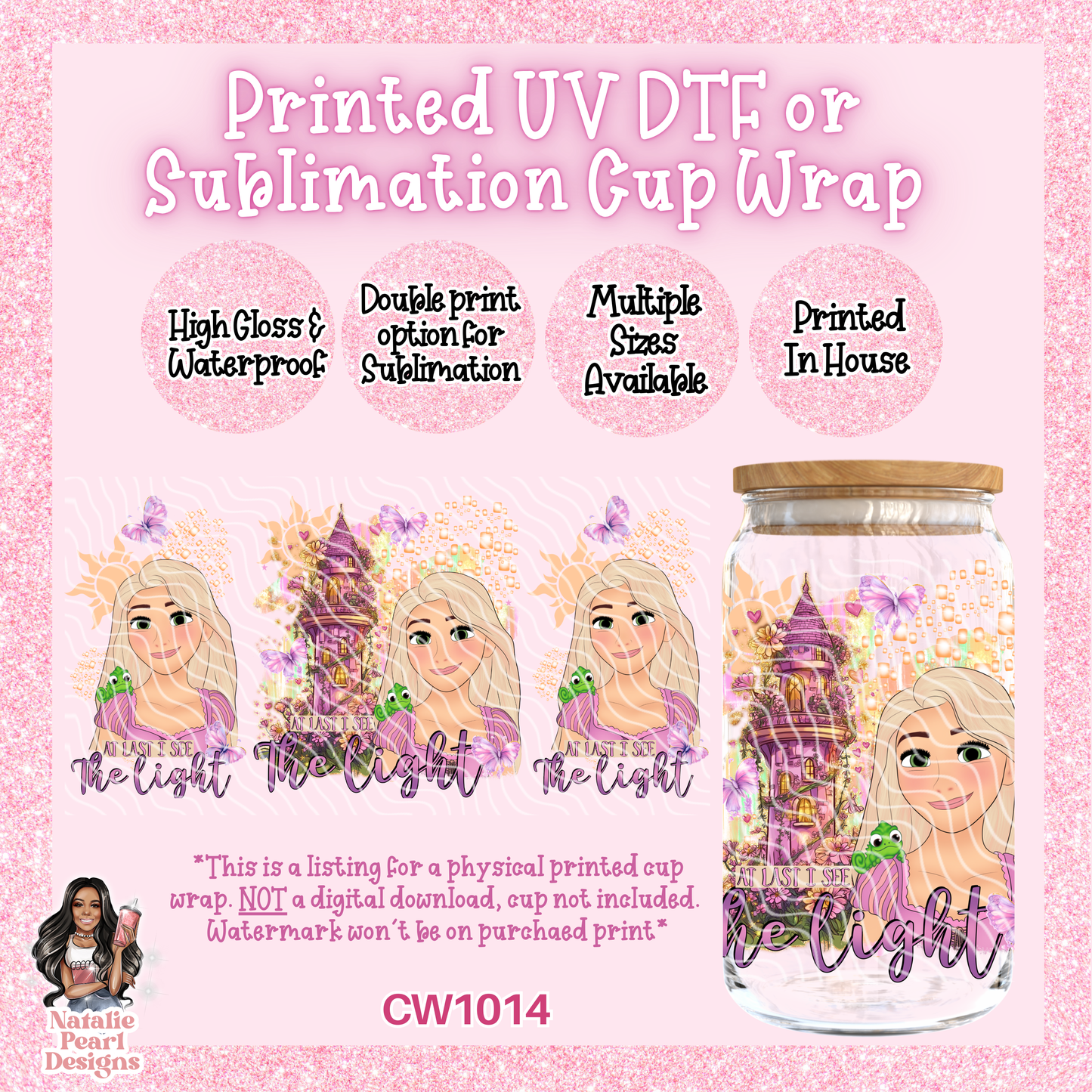 CW1014 UV DTF/SUB Cup Wrap