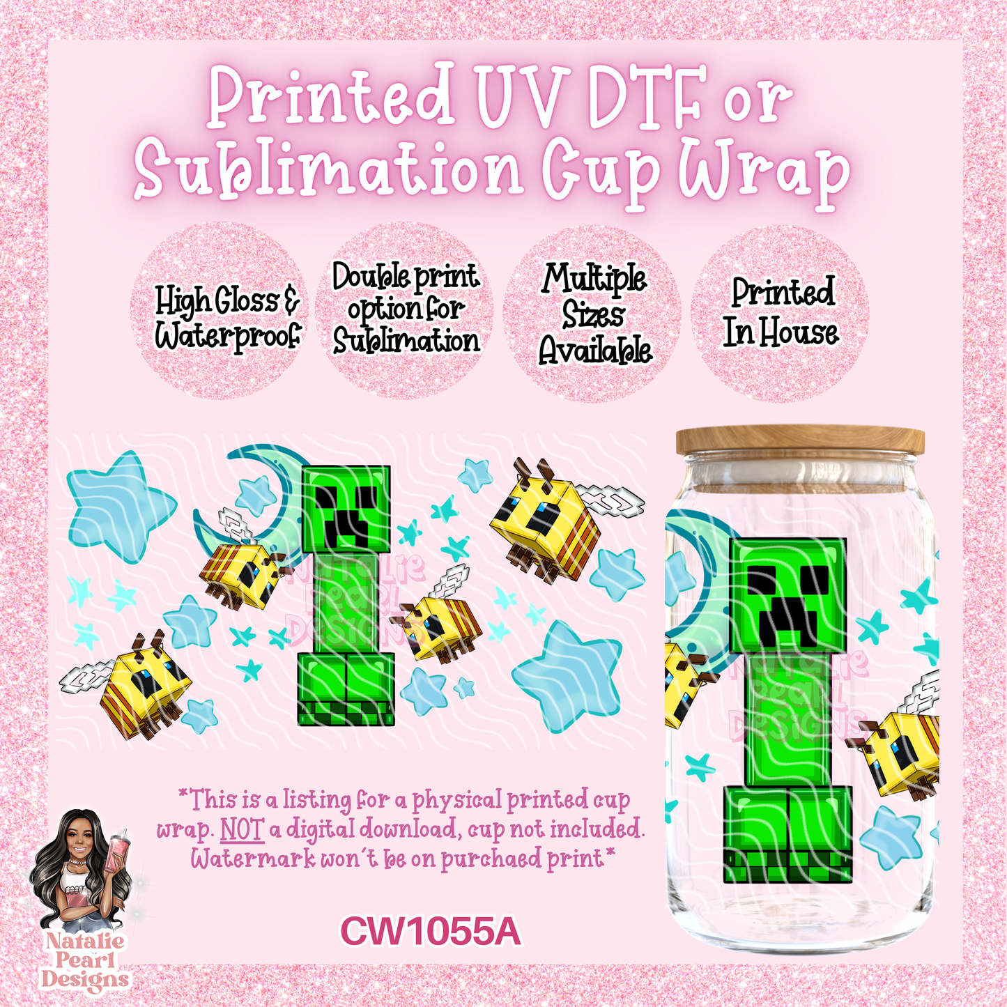 CW1055A UV DTF/SUB Cup Wrap